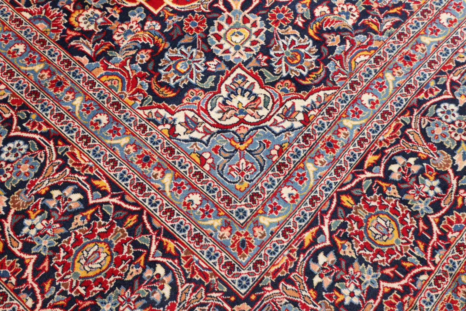 Handgeknüpfter Kashan Perserteppich 311 × 409 cm