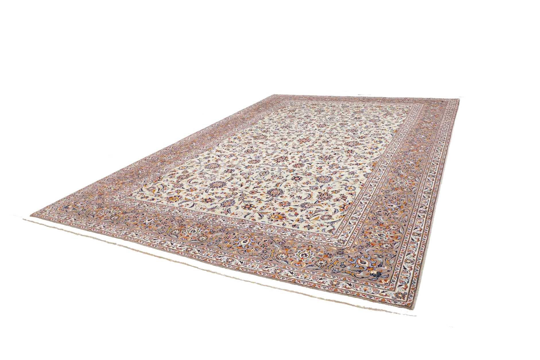 Handgeknüpfter Kashan Perserteppich 297 × 425 cm