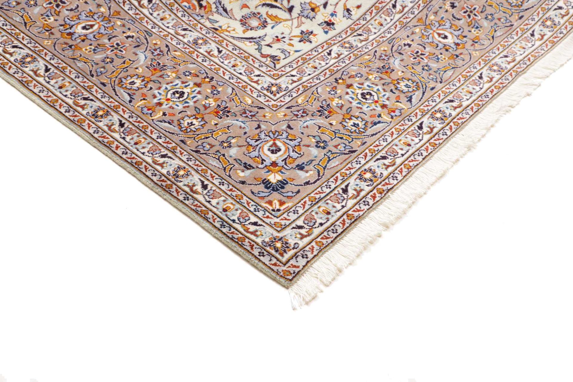 Handgeknüpfter Kashan Perserteppich 297 × 425 cm