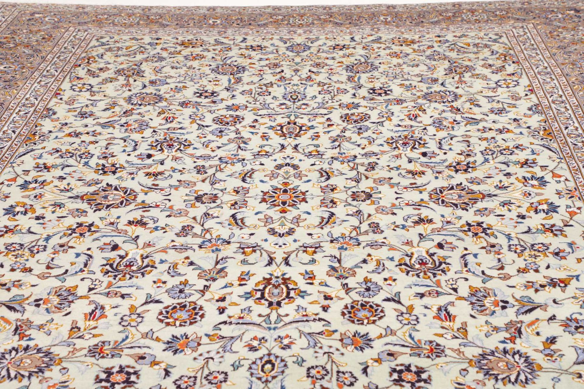 Handgeknüpfter Kashan Perserteppich 297 × 425 cm