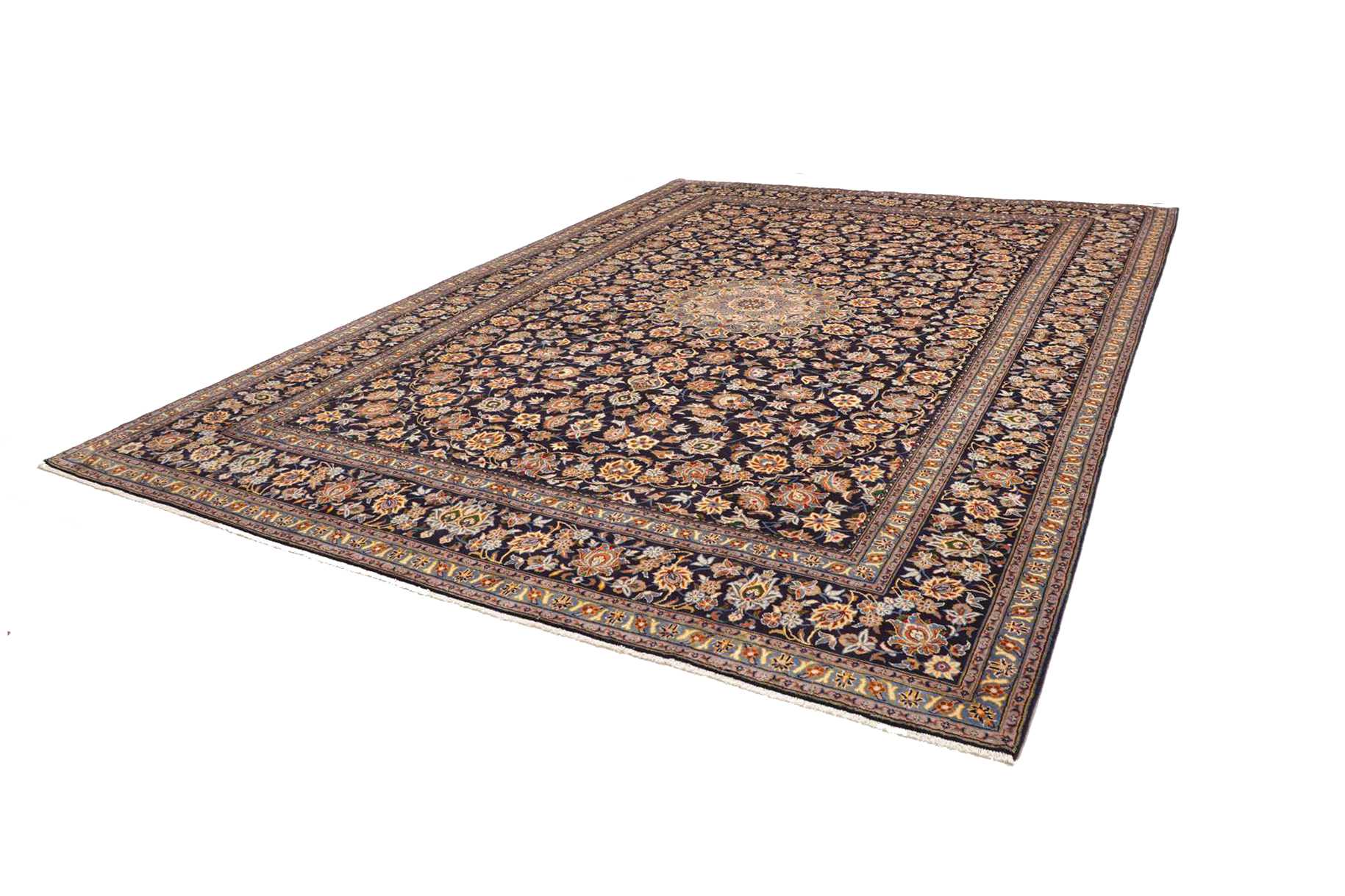 Handgeknüpfter Kashan Perserteppich 306 × 411 cm