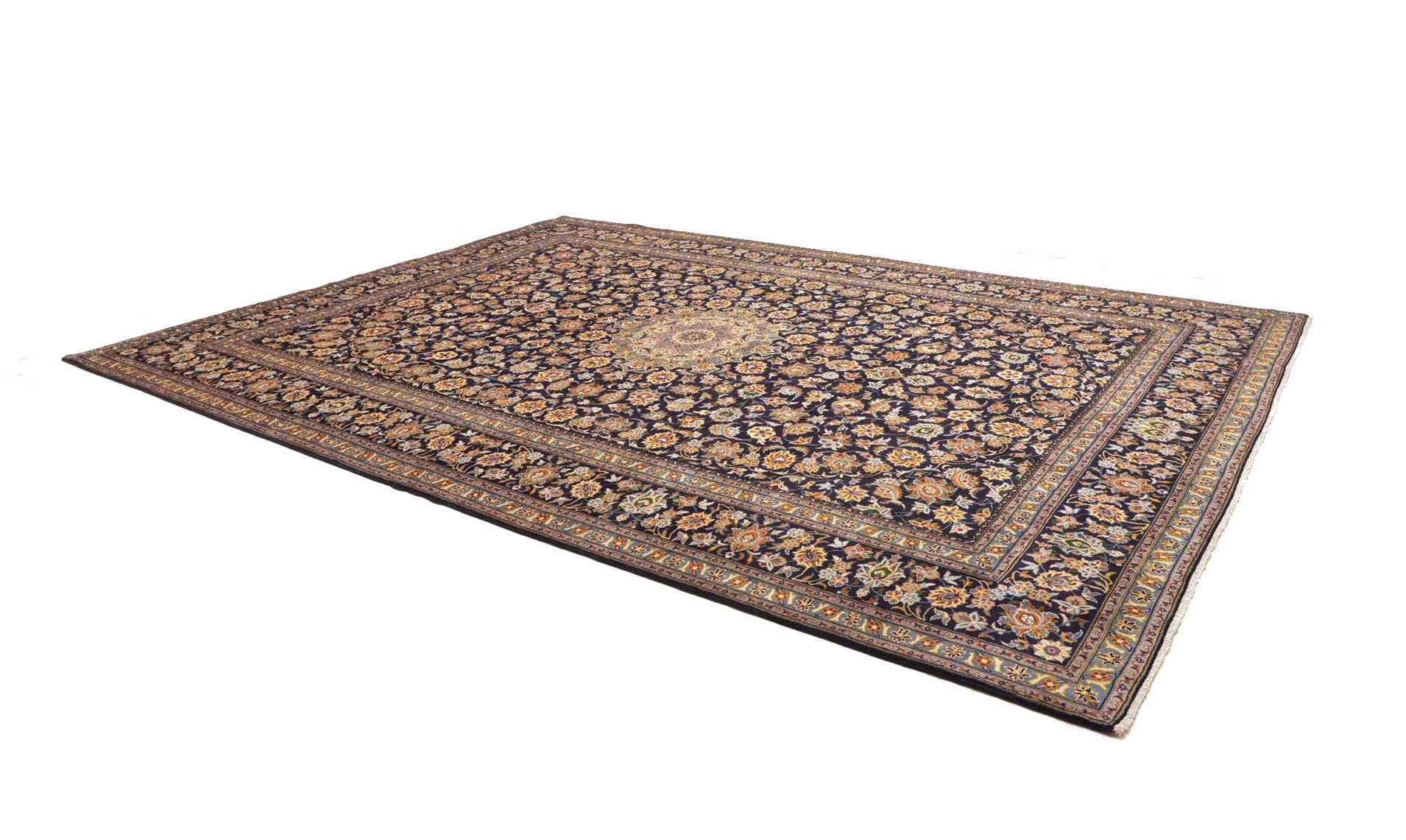 Handgeknüpfter Kashan Perserteppich 306 × 411 cm
