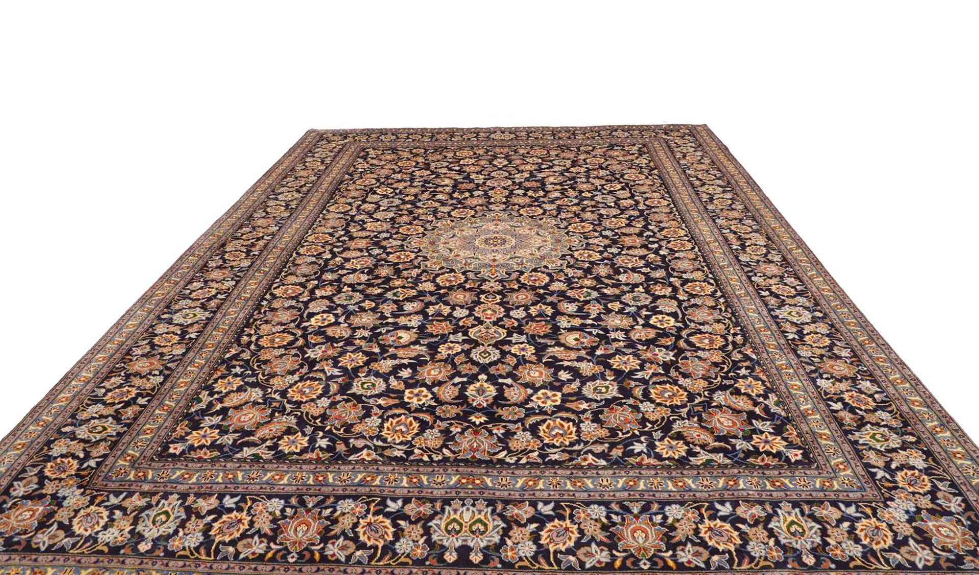 Handgeknüpfter Kashan Perserteppich 306 × 411 cm