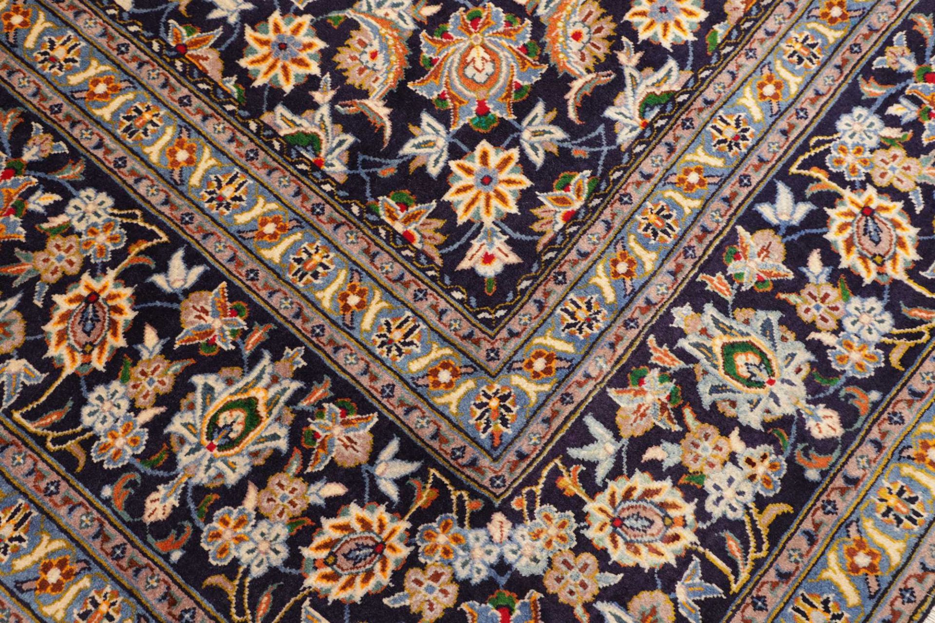 Handgeknüpfter Kashan Perserteppich 306 × 411 cm