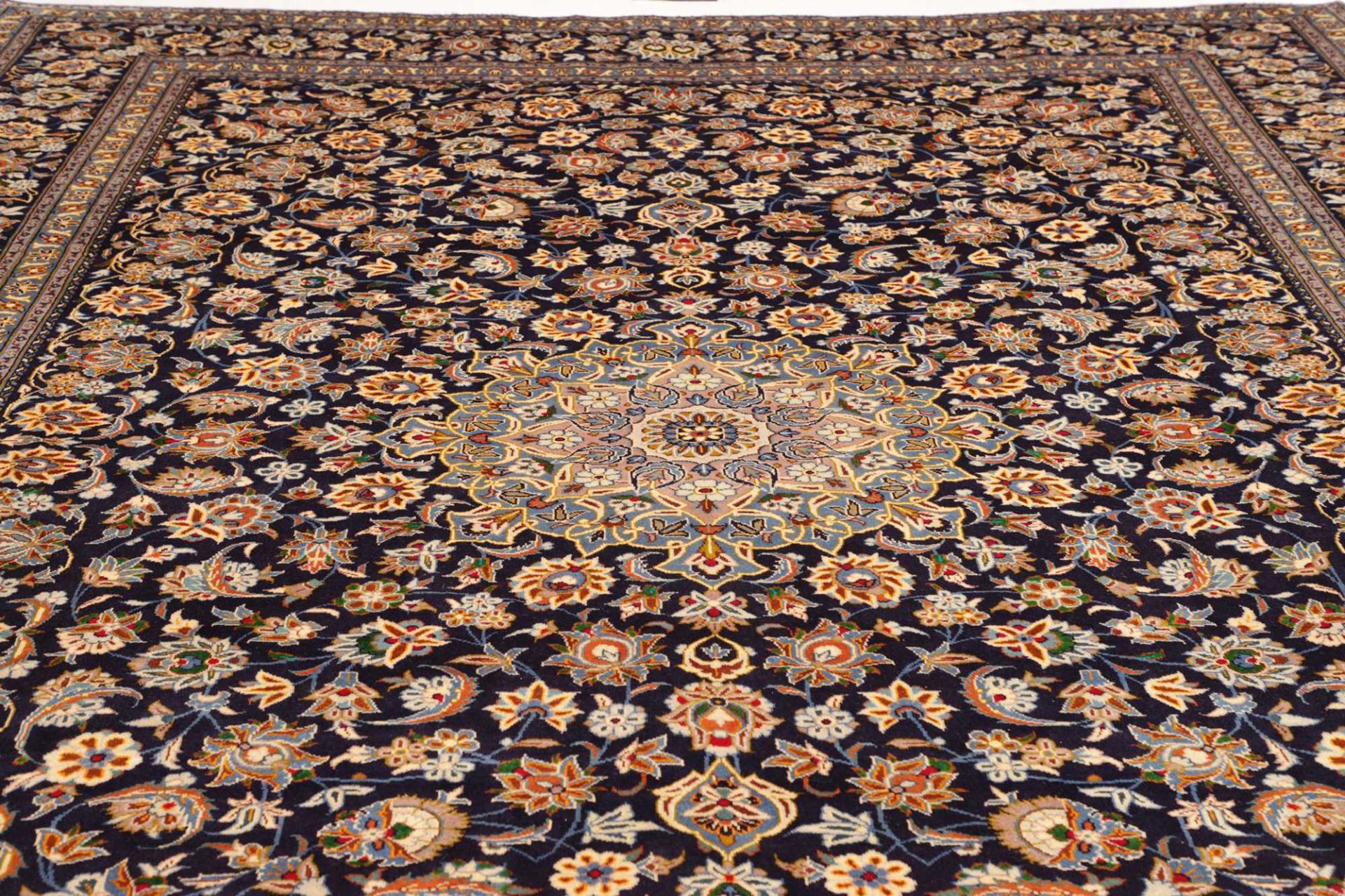 Handgeknüpfter Kashan Perserteppich 306 × 411 cm