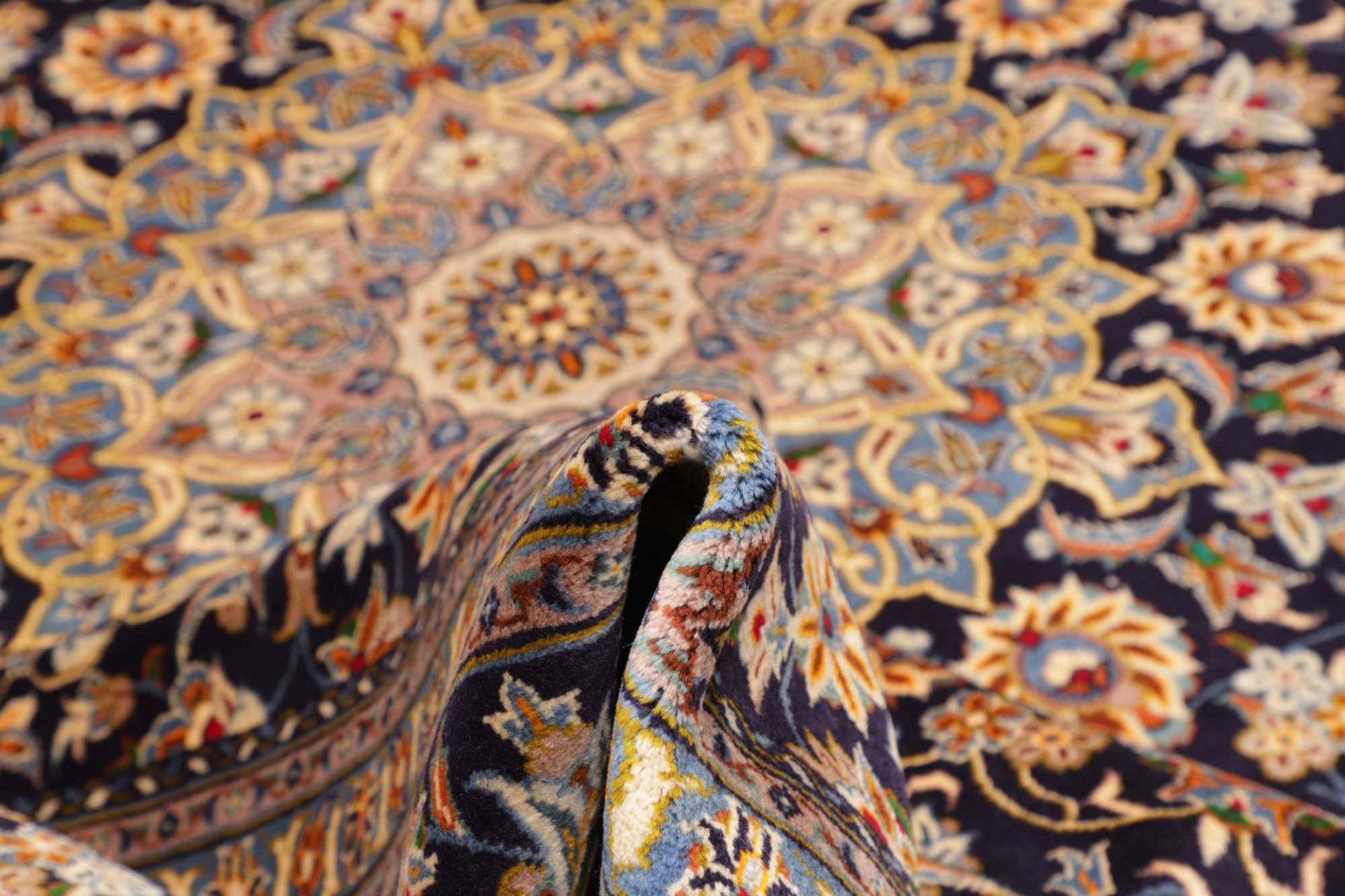 Handgeknüpfter Kashan Perserteppich 306 × 411 cm