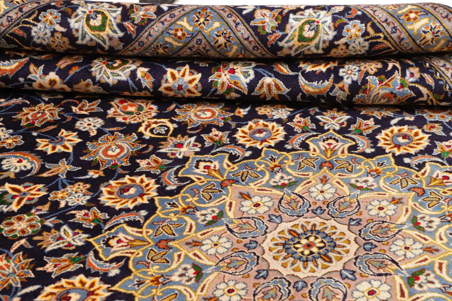 Handgeknüpfter Kashan Perserteppich 306 × 411 cm