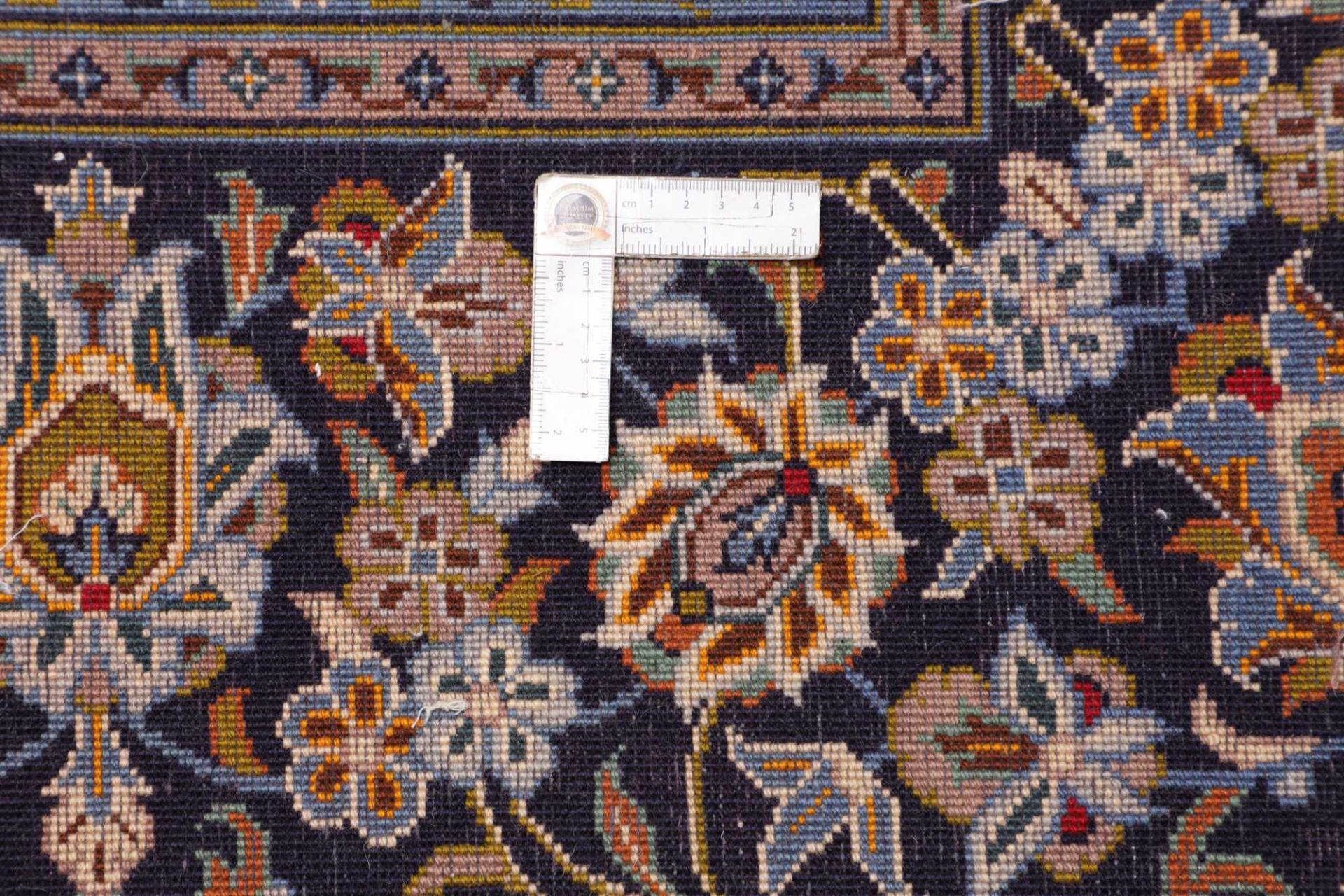 Handgeknüpfter Kashan Perserteppich 306 × 411 cm