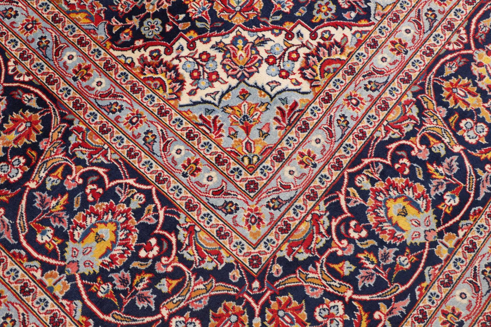 Handgeknüpfter Kashan Perserteppich, 303 × 414 cm, Wolle