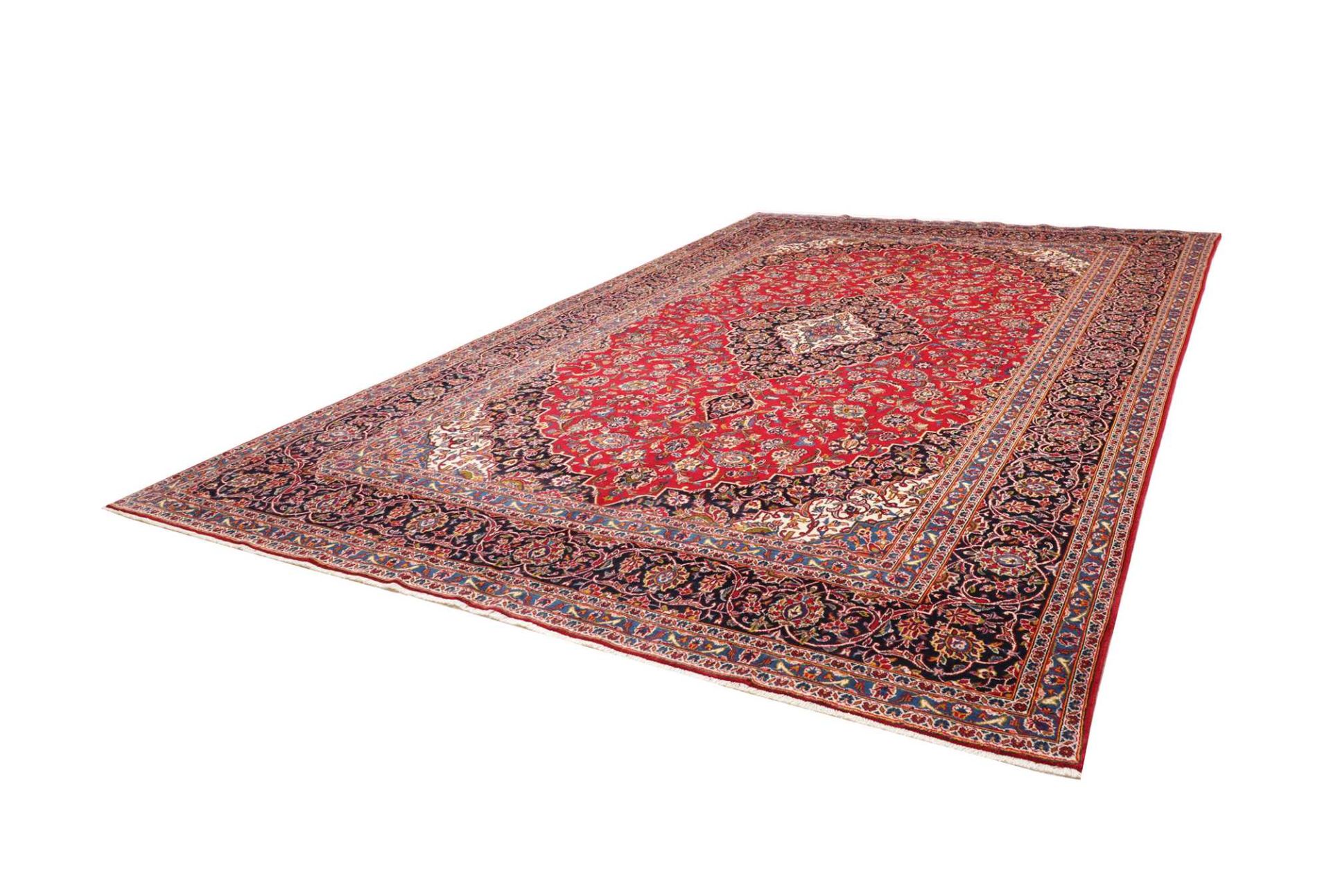 Kashan Perserteppich 291 × 431 cm aus Wolle, handgeknüpft