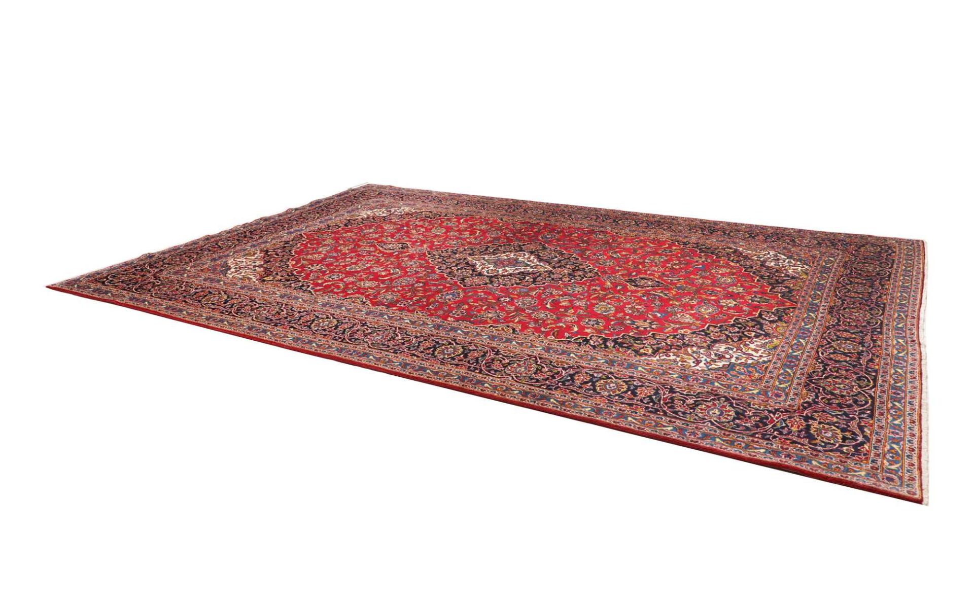 Kashan Perserteppich 291 × 431 cm aus Wolle, handgeknüpft