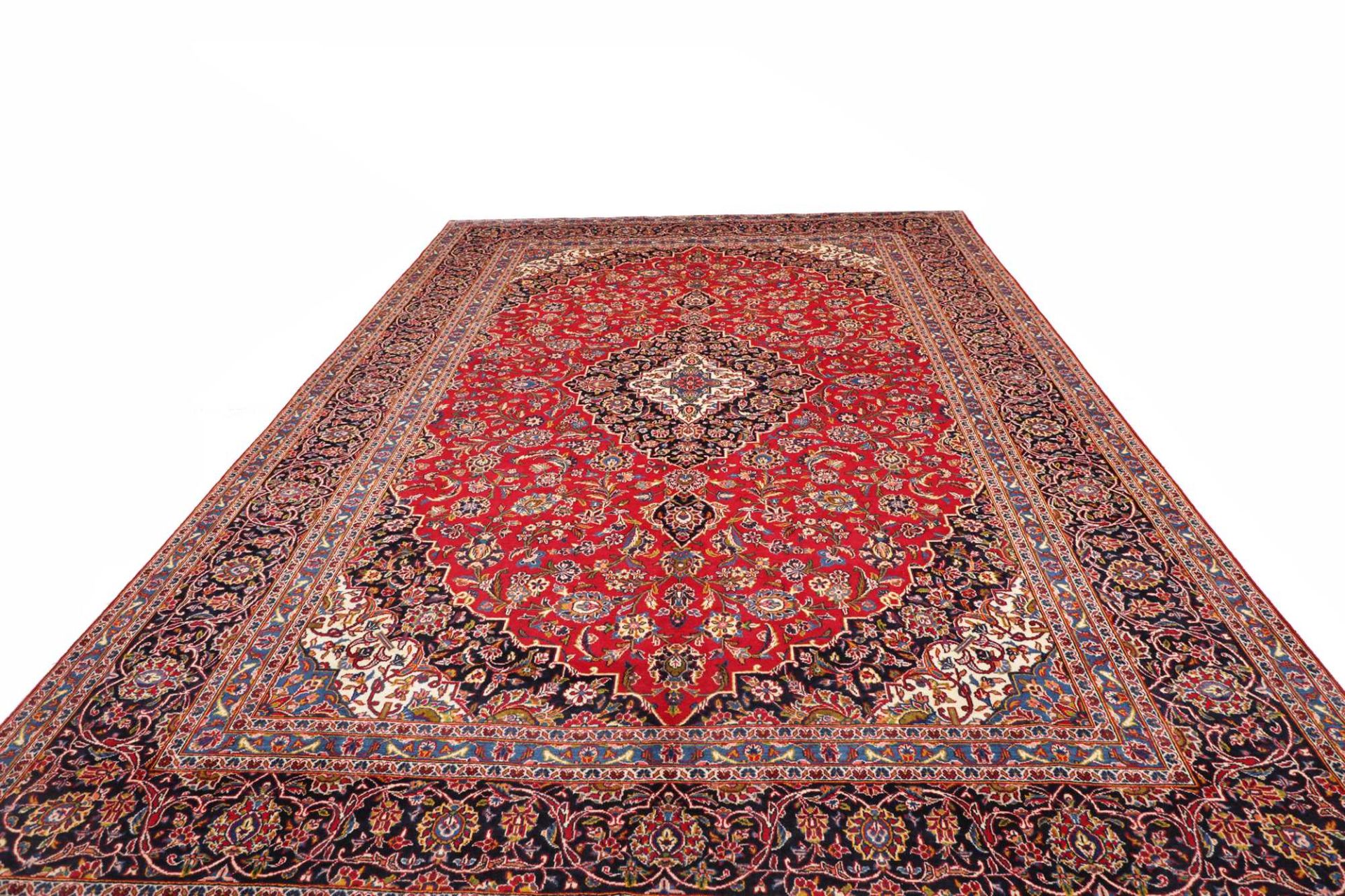 Kashan Perserteppich 291 × 431 cm aus Wolle, handgeknüpft