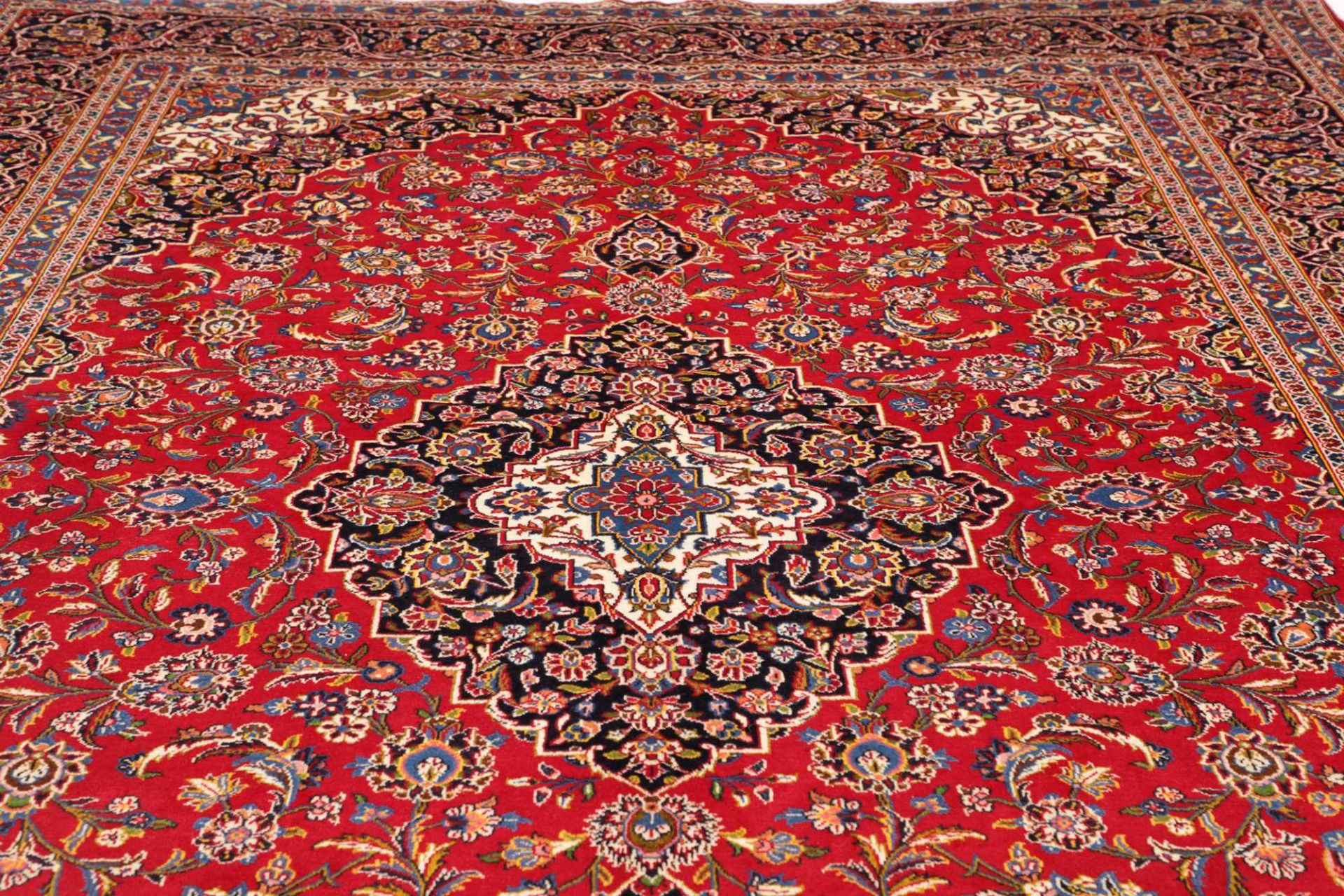 Kashan Perserteppich 291 × 431 cm aus Wolle, handgeknüpft