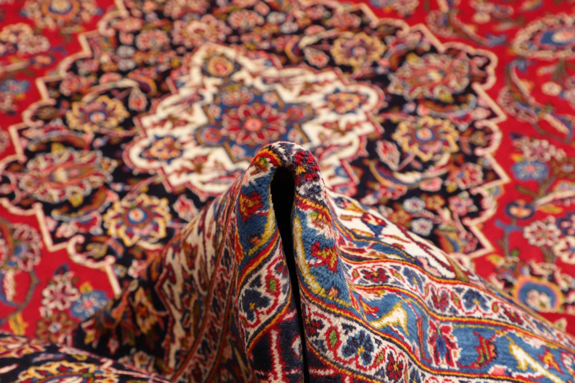 Kashan Perserteppich 291 × 431 cm aus Wolle, handgeknüpft