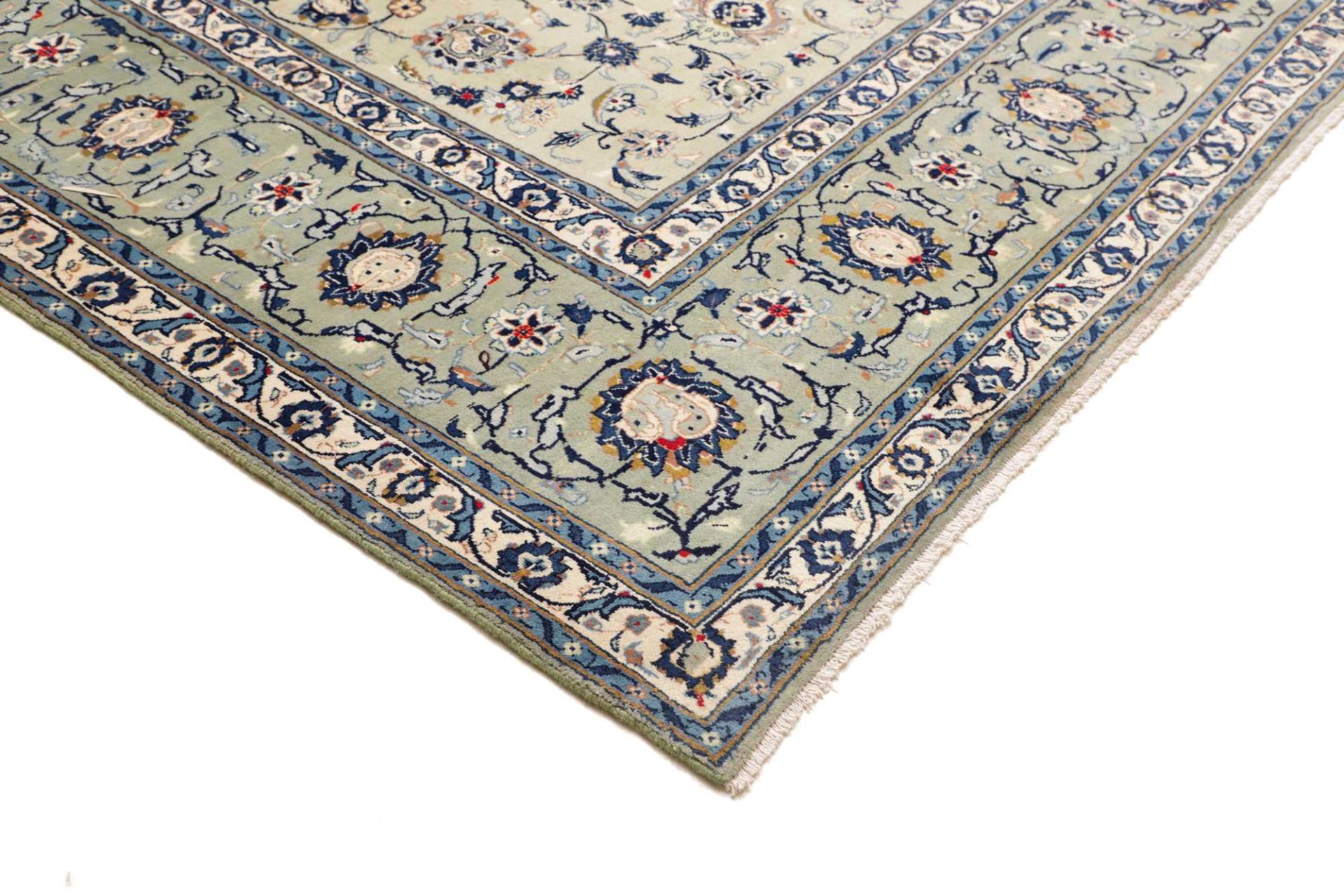 Kashan Perserteppich 306 × 409 cm aus Wolle, handgeknüpft