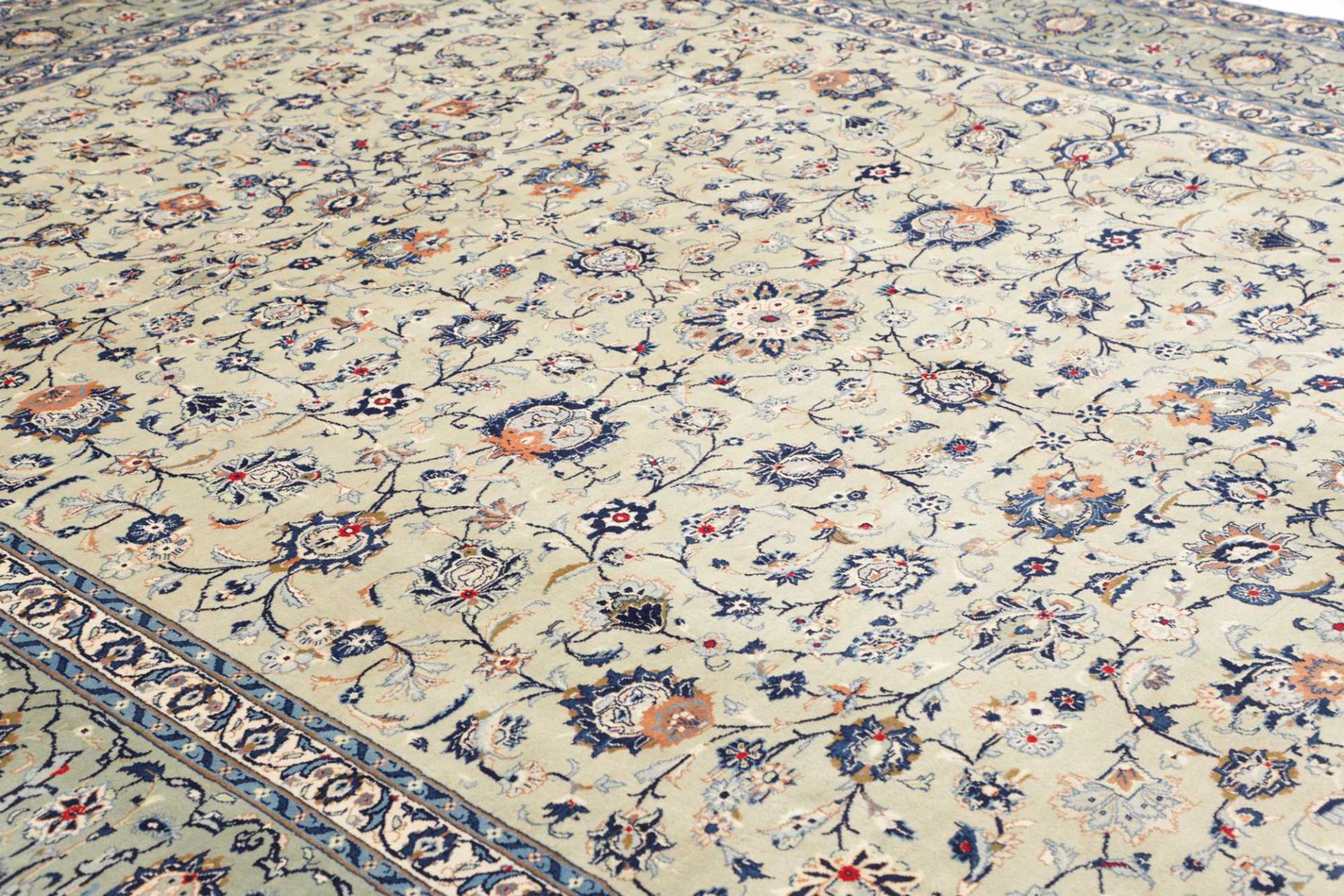 Kashan Perserteppich 306 × 409 cm aus Wolle, handgeknüpft