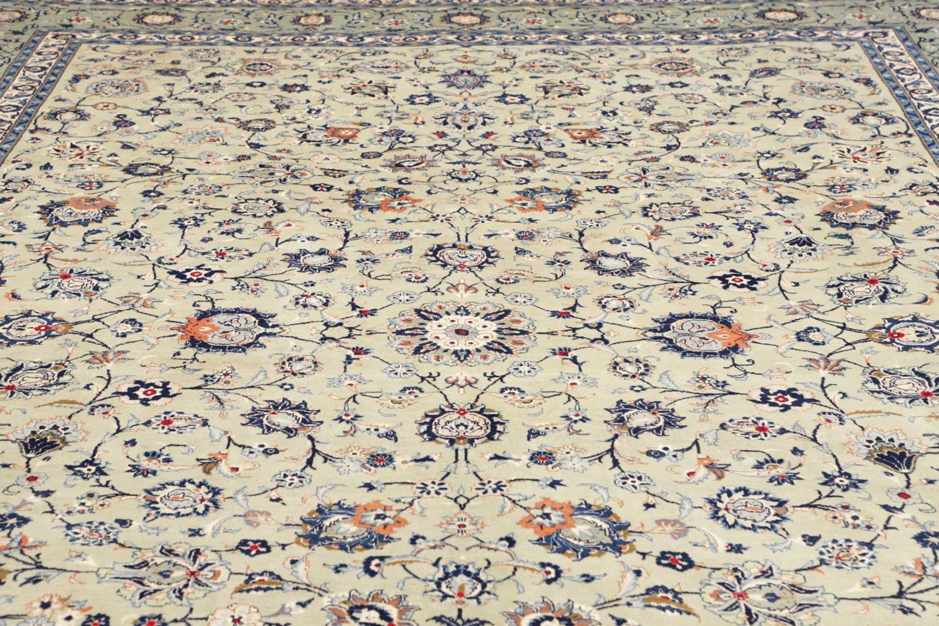 Kashan Perserteppich 306 × 409 cm aus Wolle, handgeknüpft