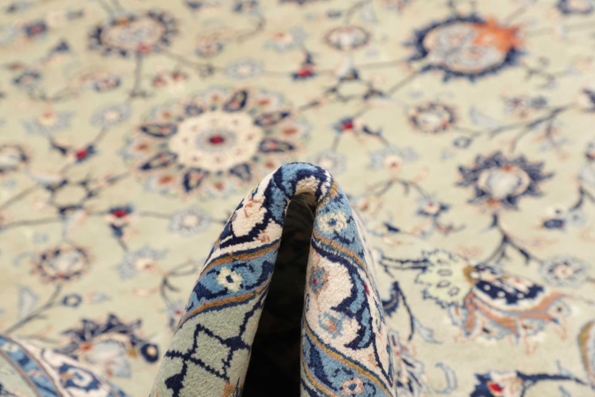 Kashan Perserteppich 306 × 409 cm aus Wolle, handgeknüpft