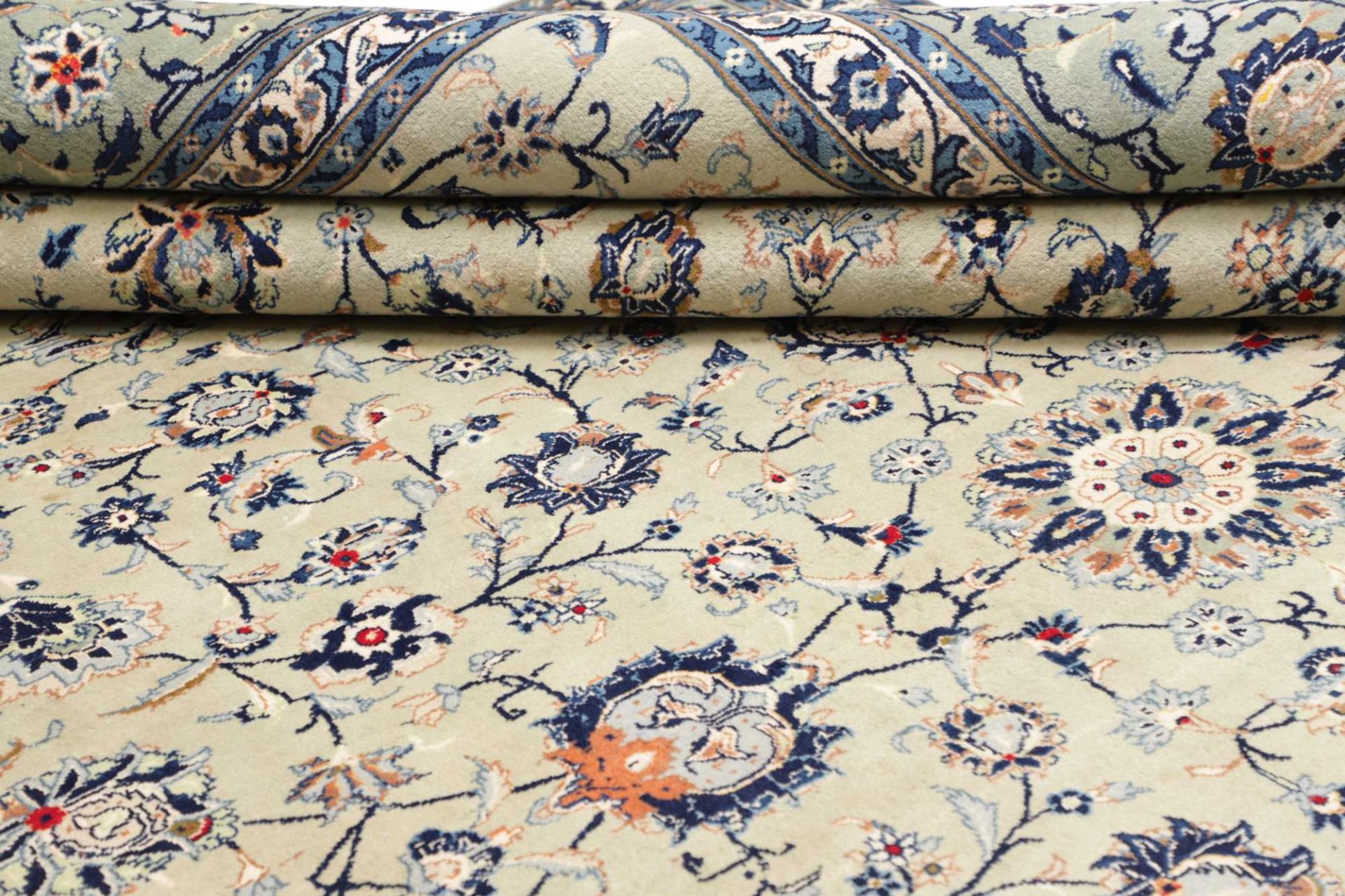 Kashan Perserteppich 306 × 409 cm aus Wolle, handgeknüpft