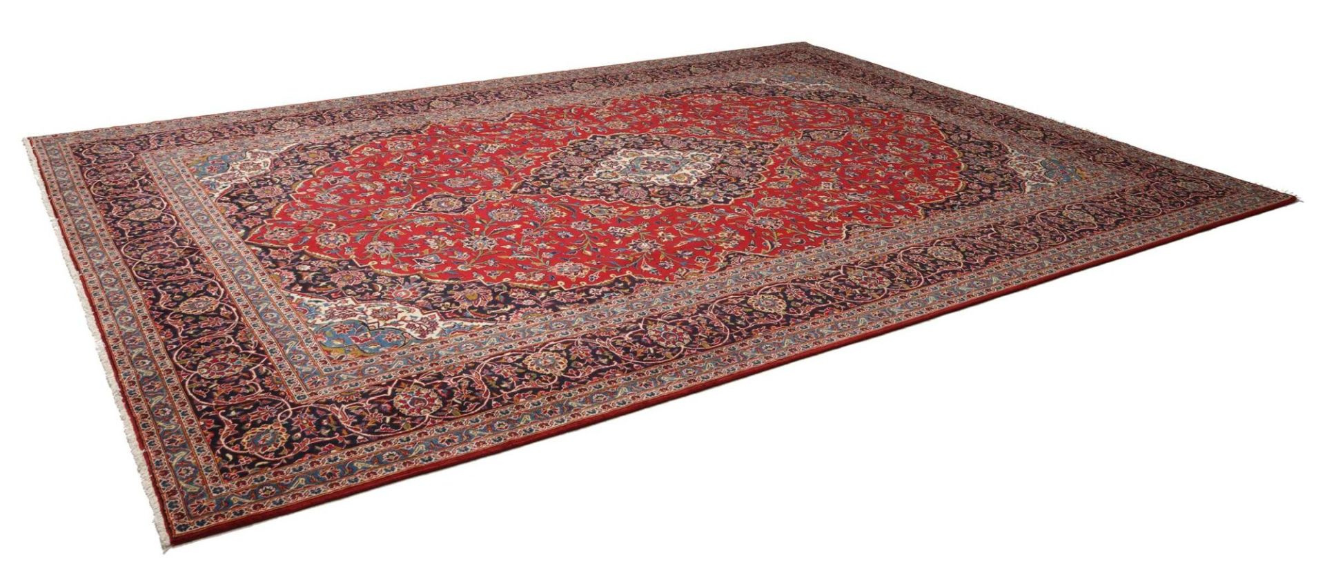 Handgeknüpfter Kashan Perserteppich 305 × 411 cm