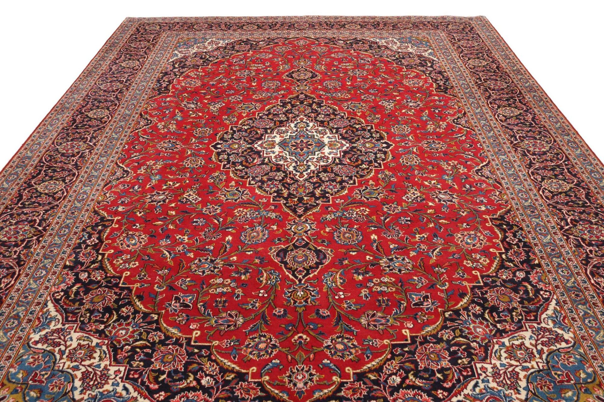 Handgeknüpfter Kashan Perserteppich 305 × 411 cm