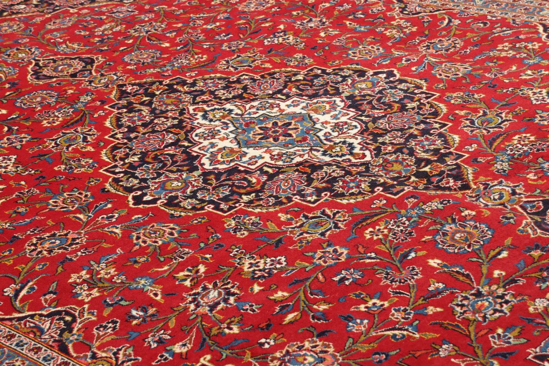 Handgeknüpfter Kashan Perserteppich 305 × 411 cm