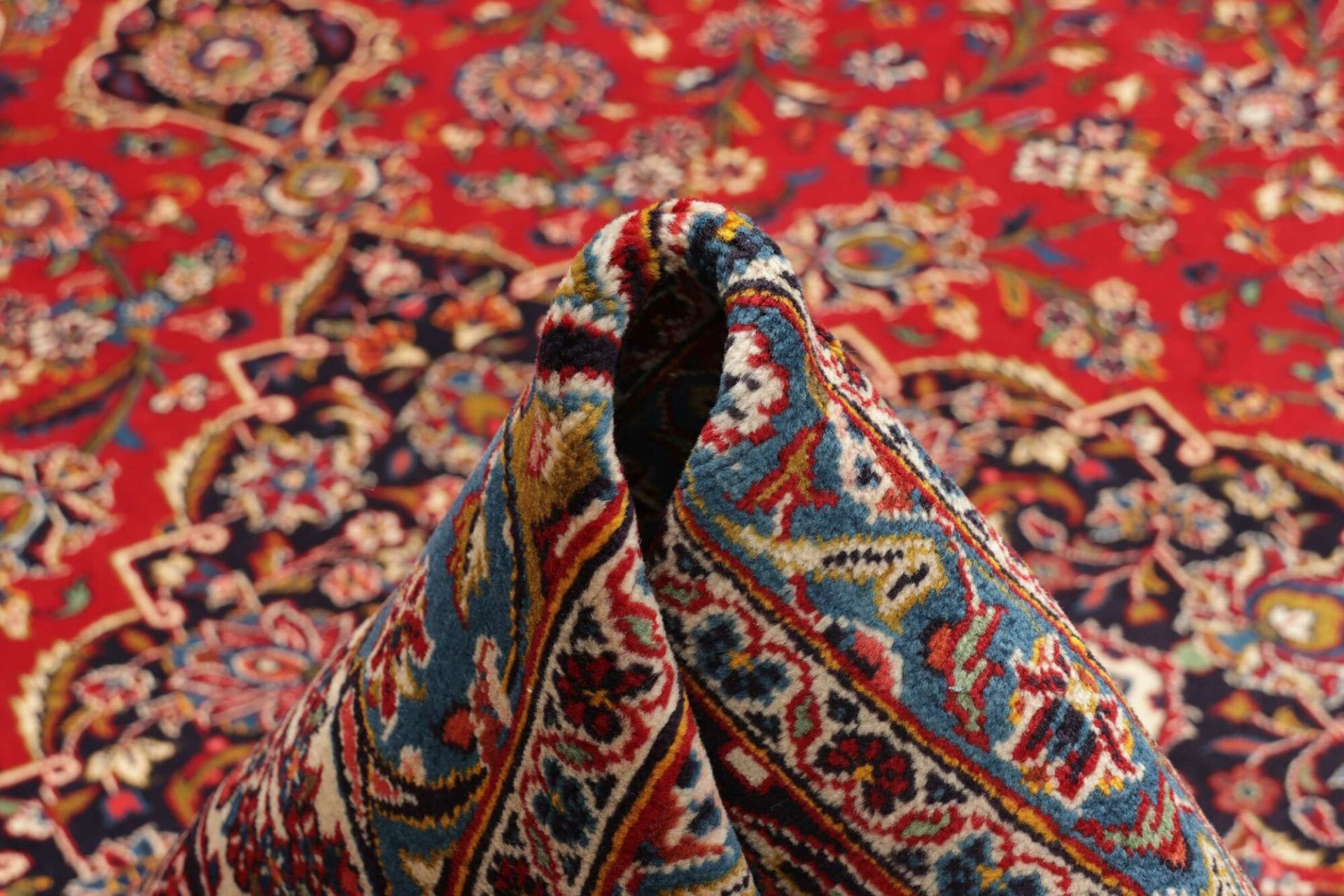 Handgeknüpfter Kashan Perserteppich 305 × 411 cm