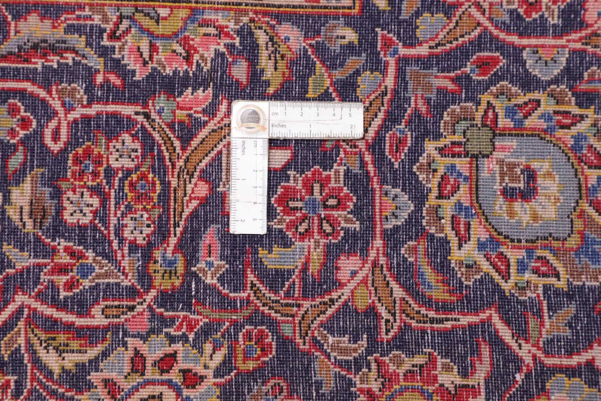 Handgeknüpfter Kashan Perserteppich, 301 × 414 cm, Wolle