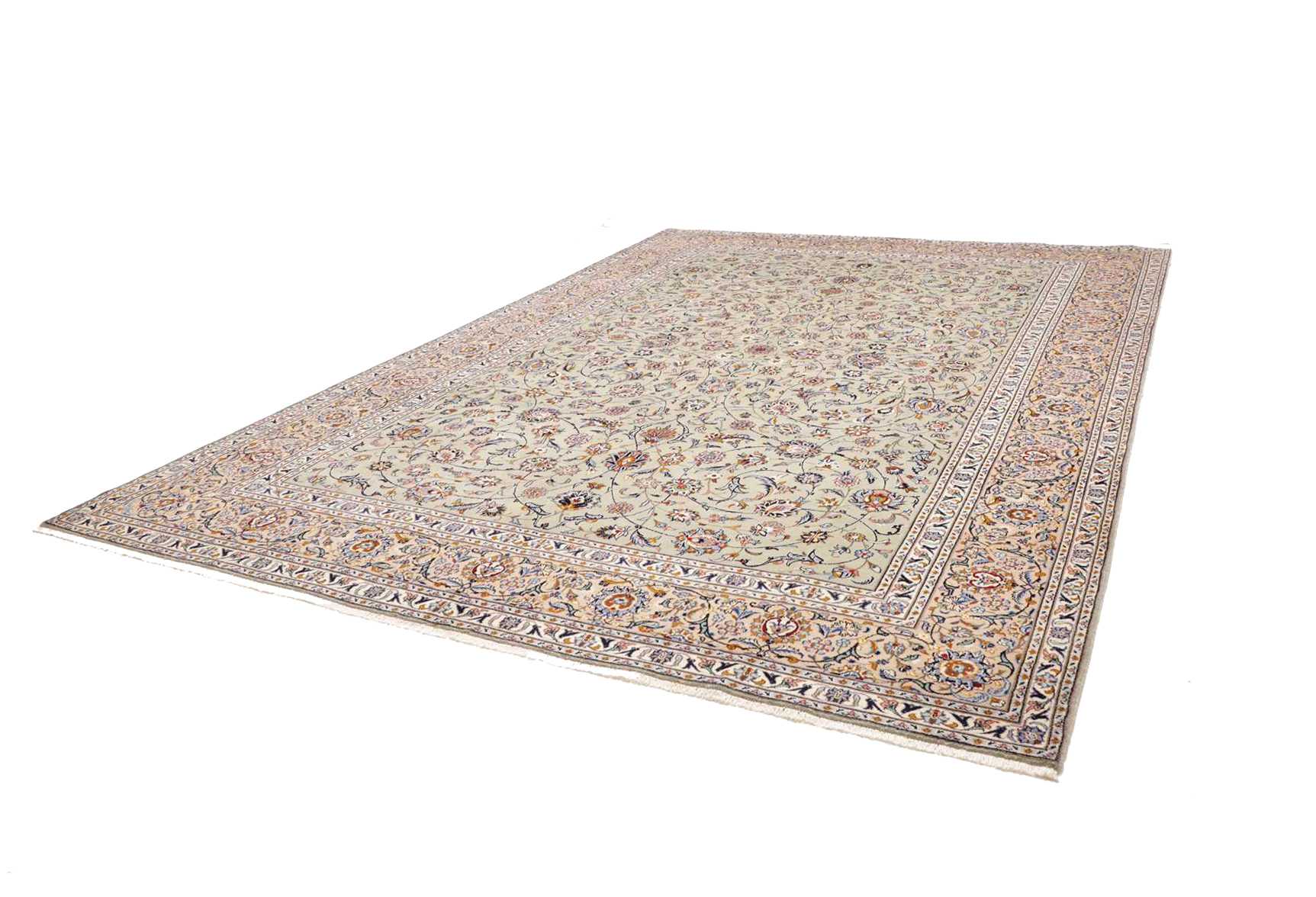Kashan Perserteppich 304 × 409 cm aus Wolle, handgeknüpft