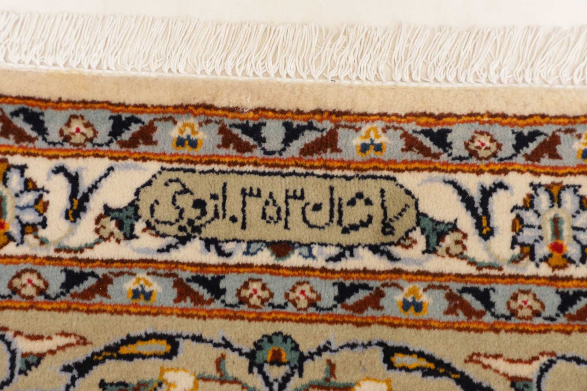 Kashan Perserteppich 306 × 406 cm aus Wolle, handgeknüpft