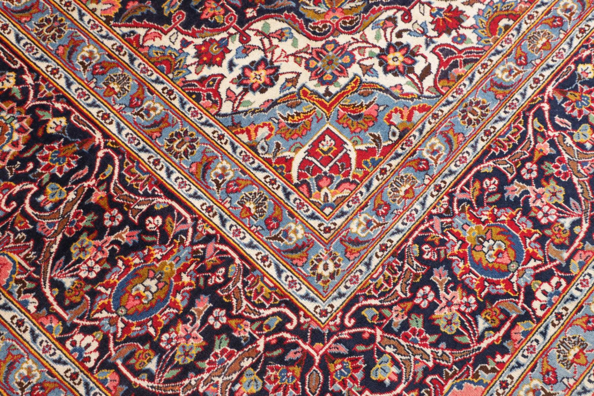 Handgeknüpfter Kashan Perserteppich, 308 × 402 cm, Wolle