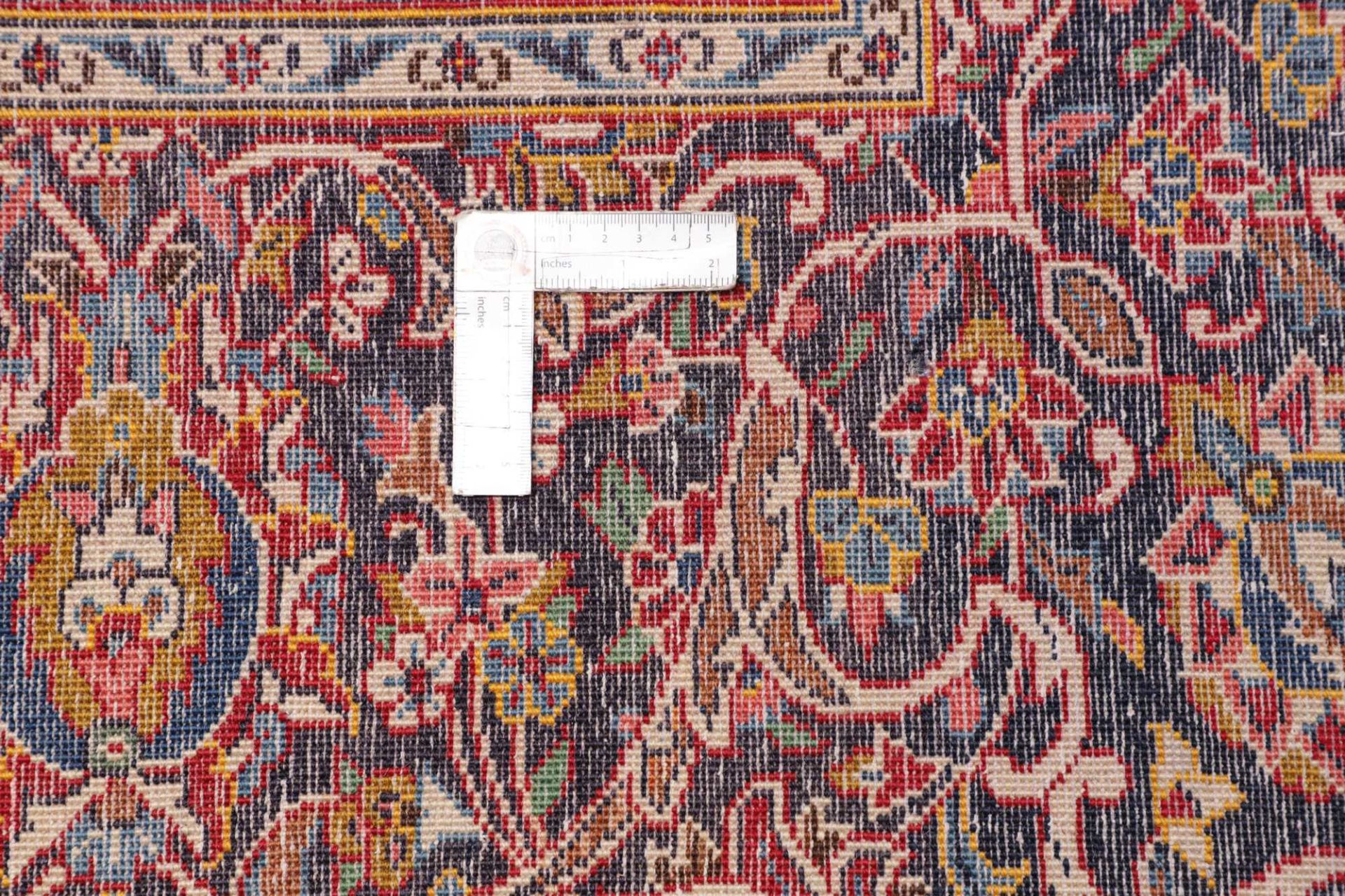 Handgeknüpfter Kashan Perserteppich, 308 × 402 cm, Wolle