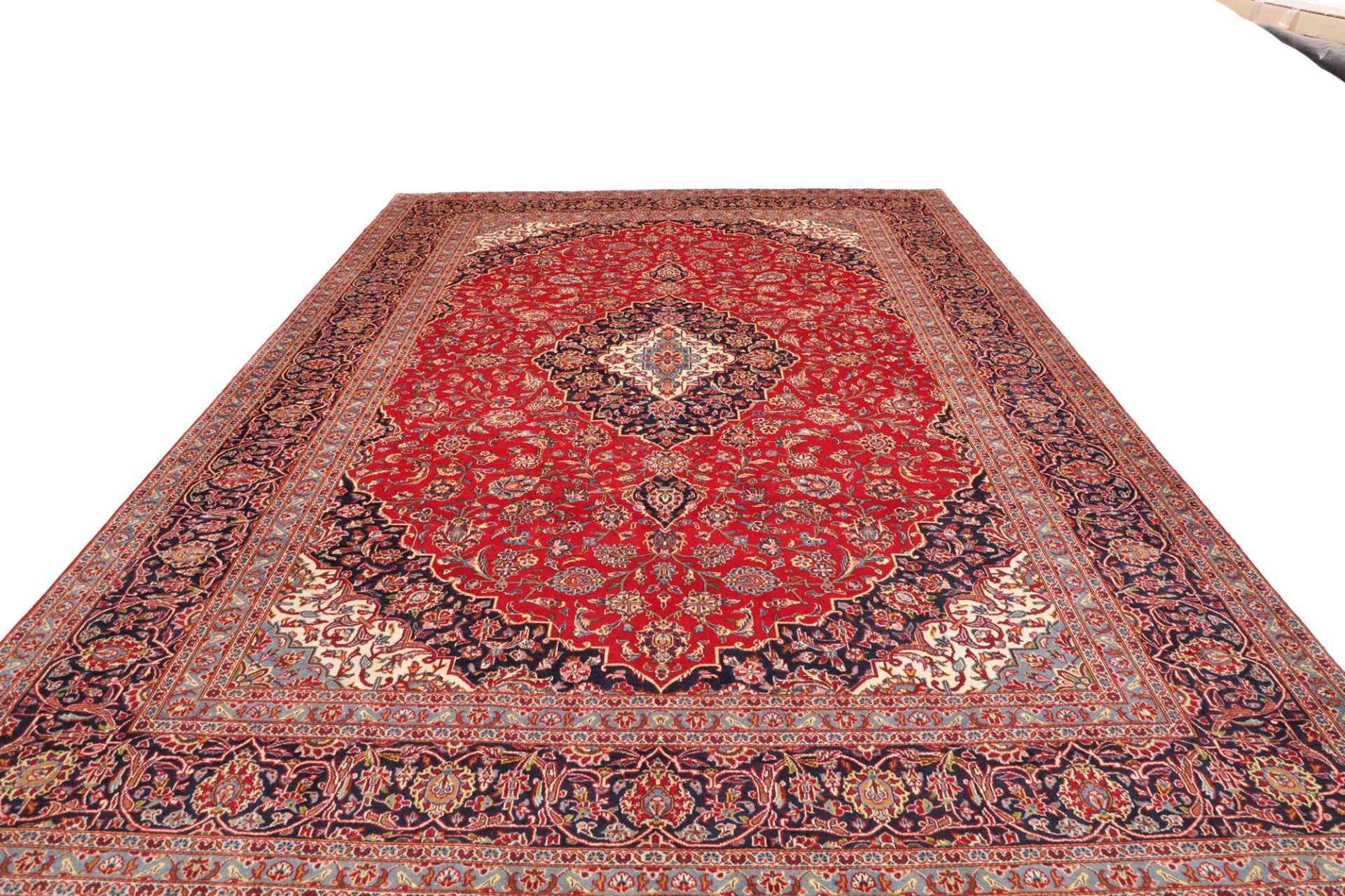 Kashan Perserteppich 299 × 412 cm aus Wolle, handgeknüpft