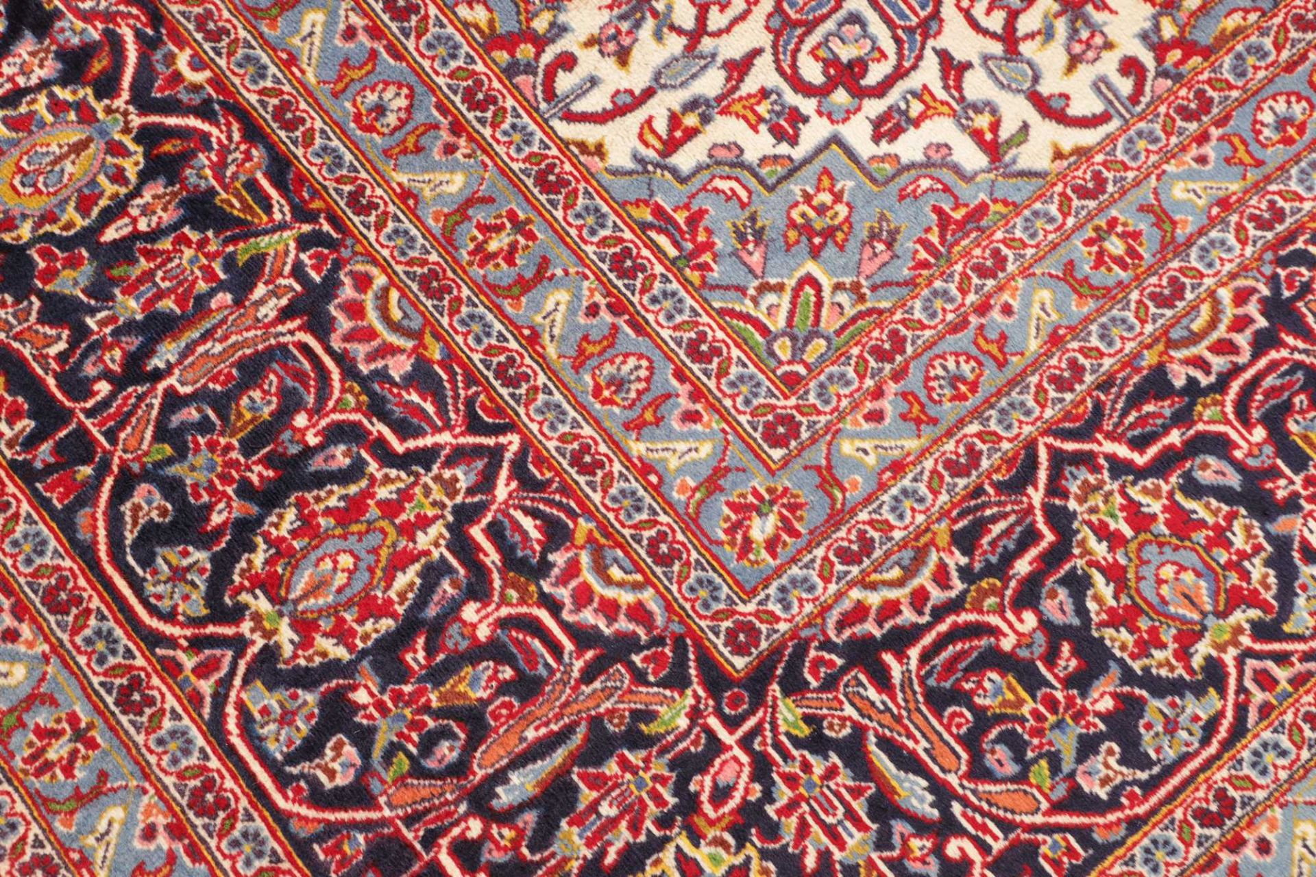 Kashan Perserteppich 299 × 412 cm aus Wolle, handgeknüpft