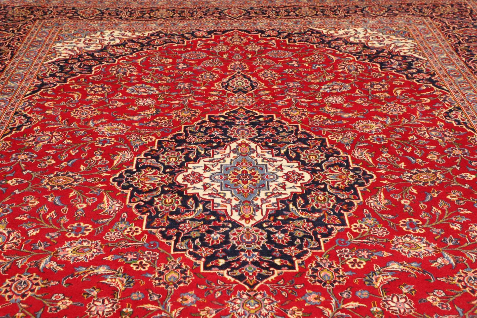Kashan Perserteppich 299 × 412 cm aus Wolle, handgeknüpft