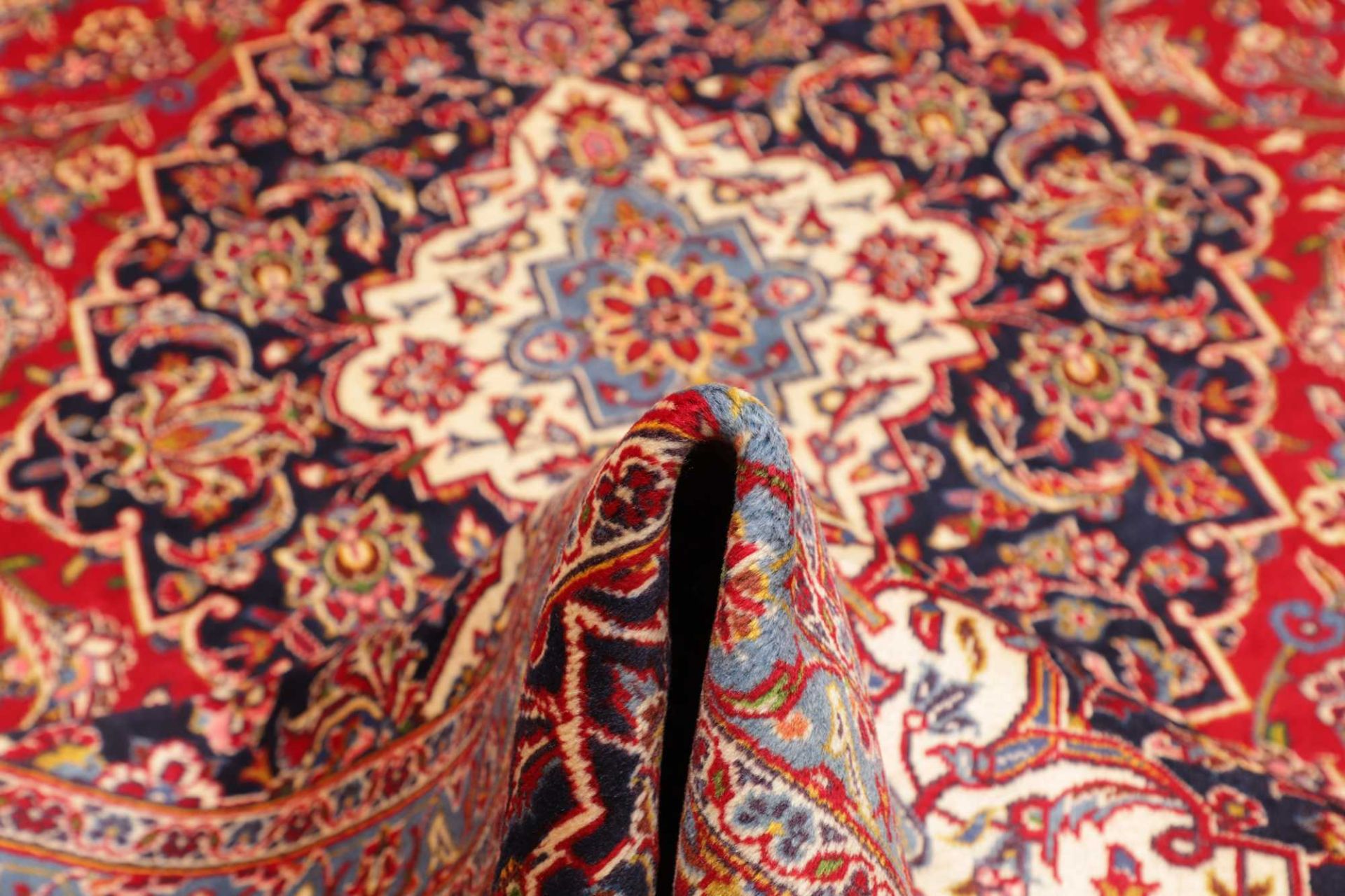 Kashan Perserteppich 299 × 412 cm aus Wolle, handgeknüpft