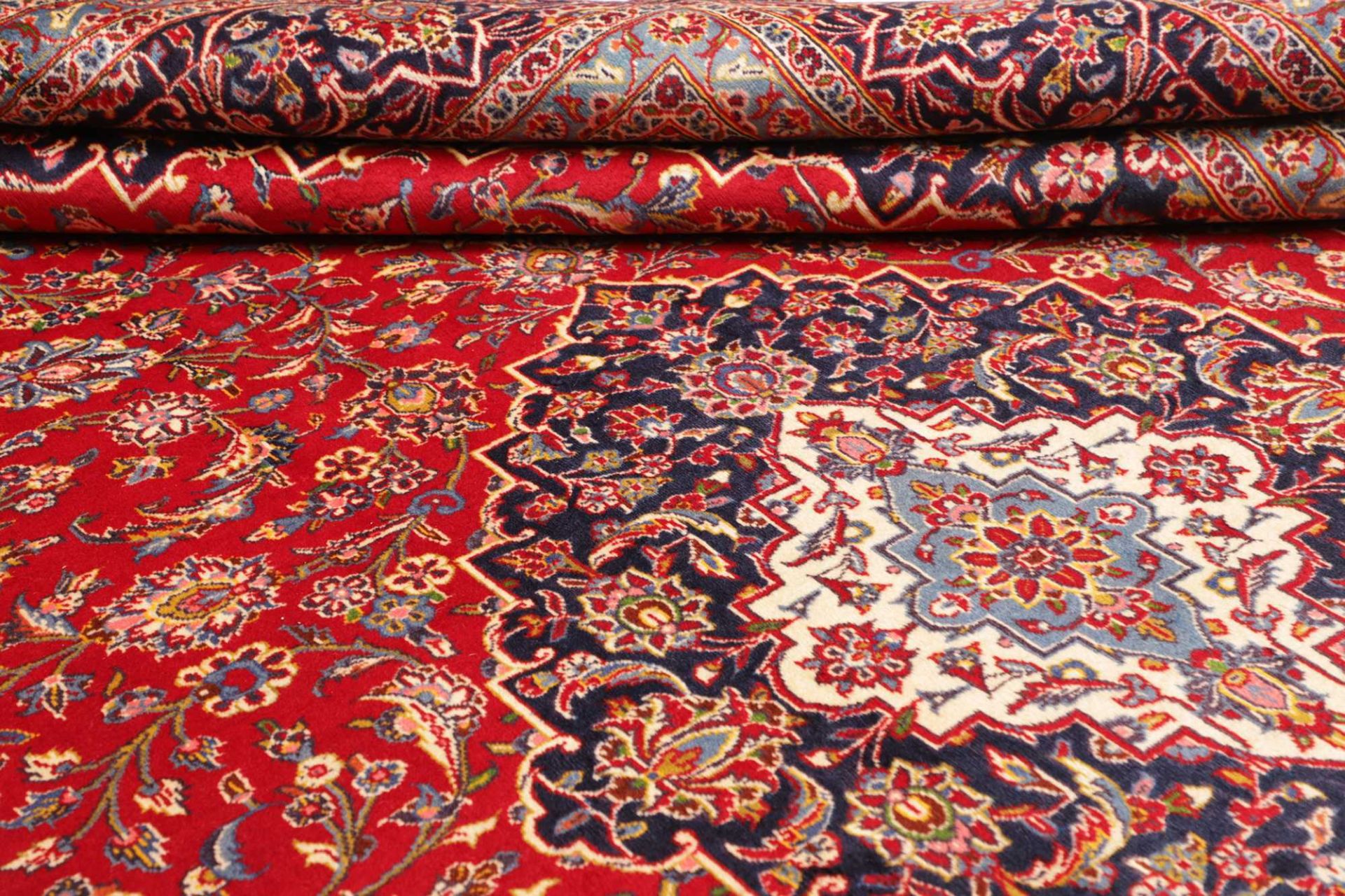 Kashan Perserteppich 299 × 412 cm aus Wolle, handgeknüpft