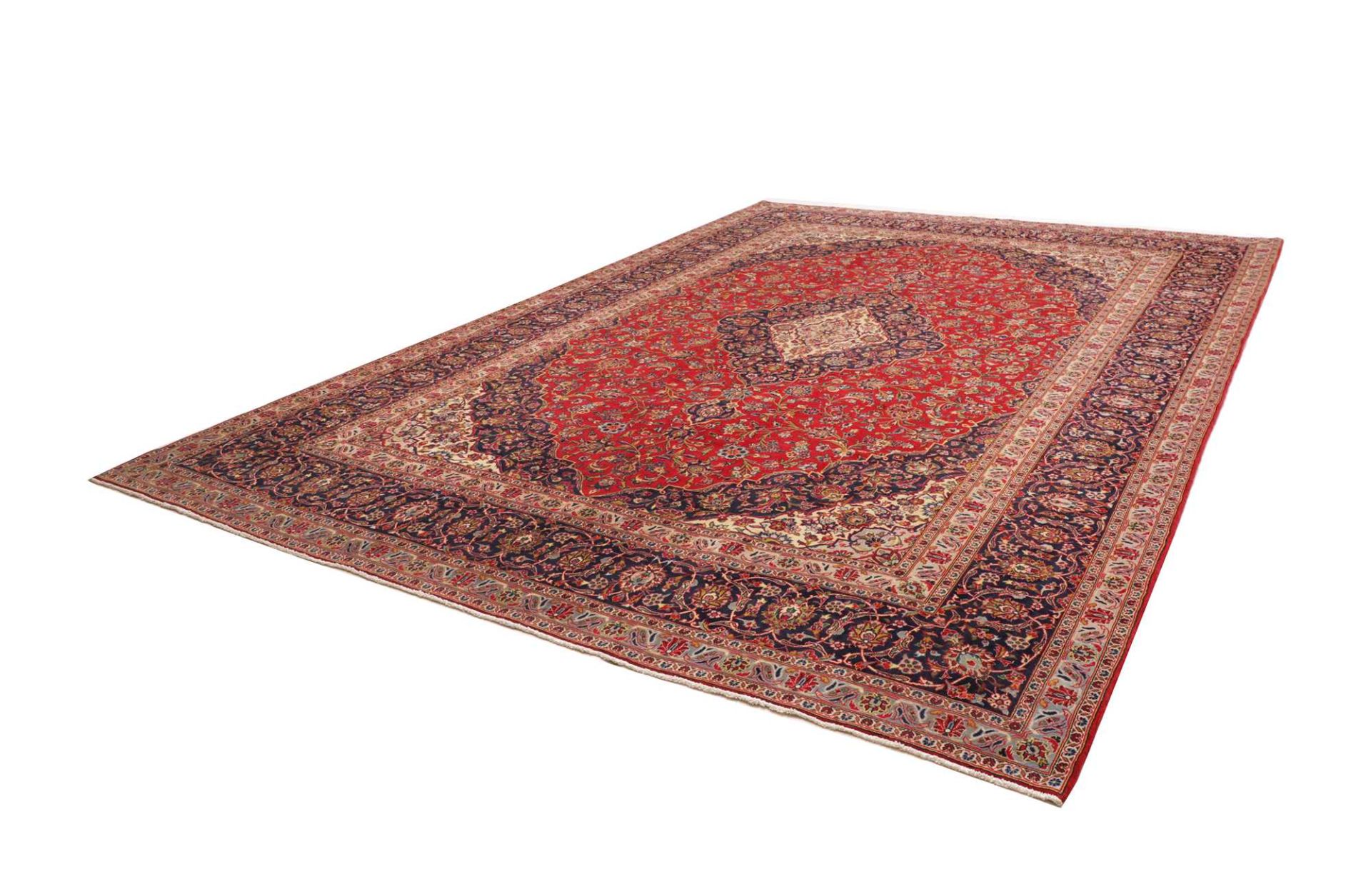 Handgeknüpfter Kashan Perserteppich 301 × 409 cm