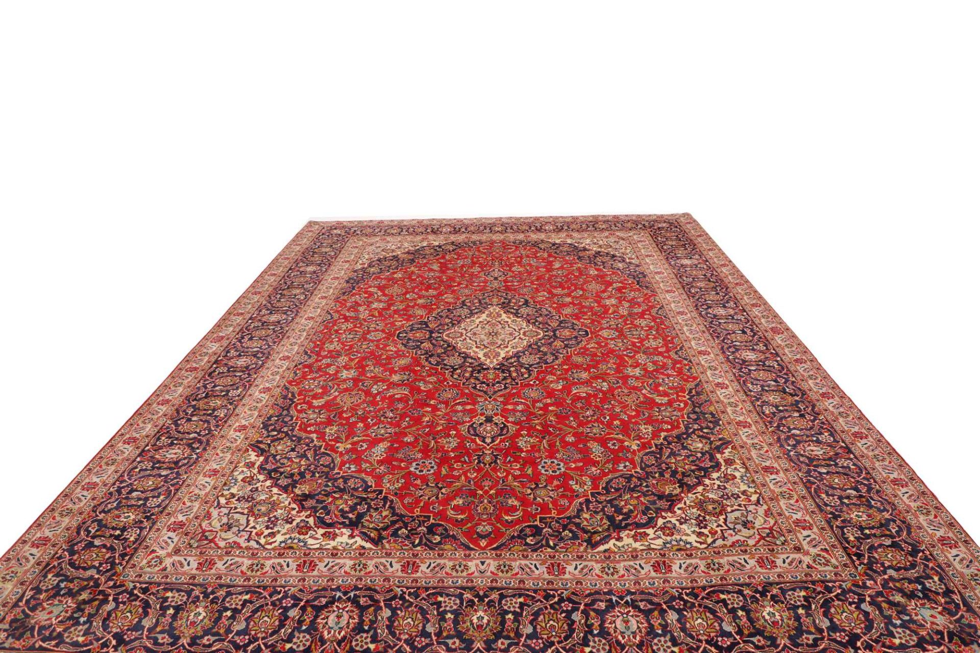 Handgeknüpfter Kashan Perserteppich 301 × 409 cm