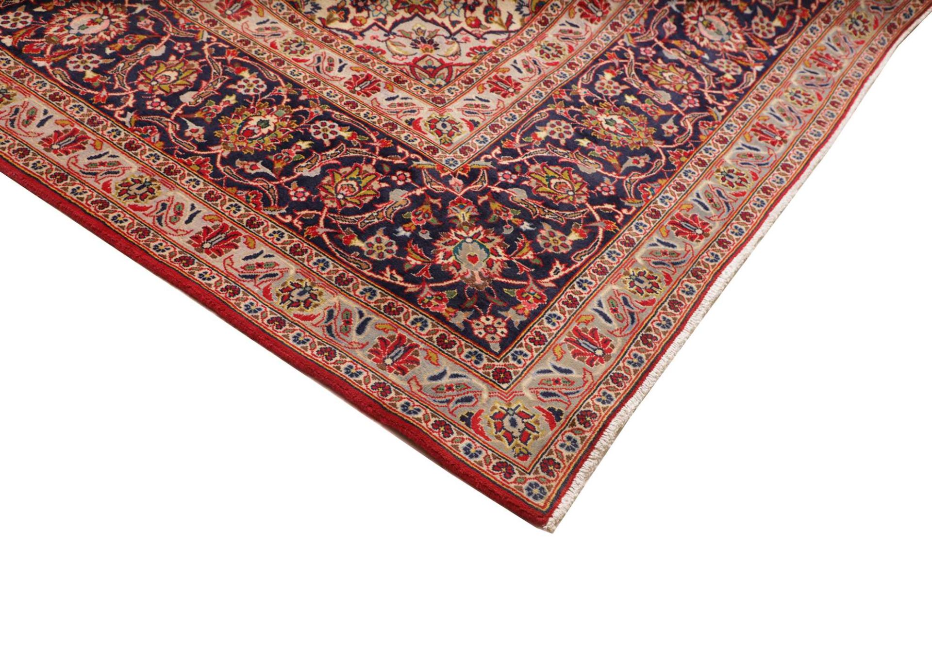 Handgeknüpfter Kashan Perserteppich 301 × 409 cm