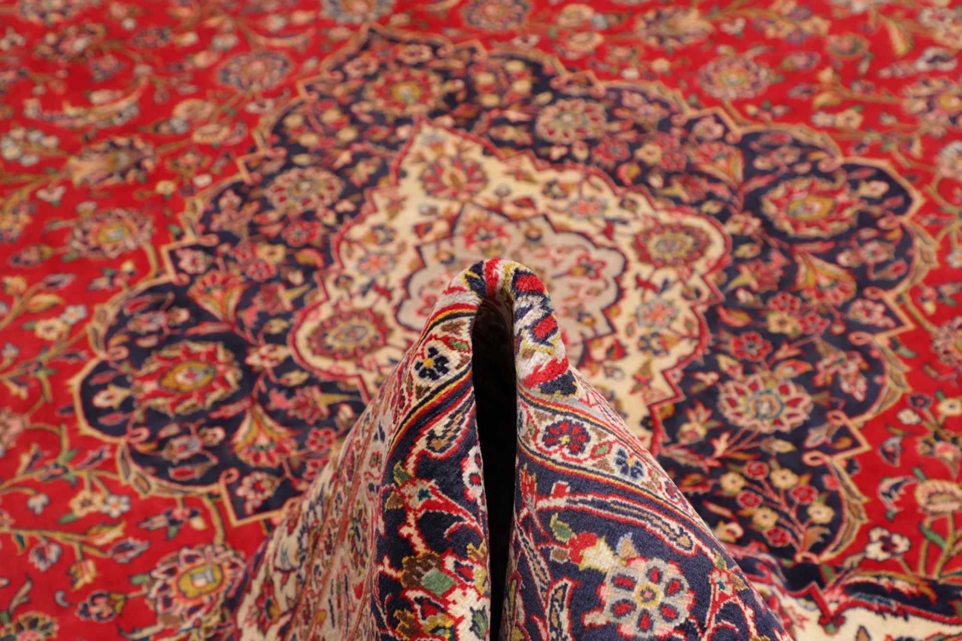 Handgeknüpfter Kashan Perserteppich 301 × 409 cm