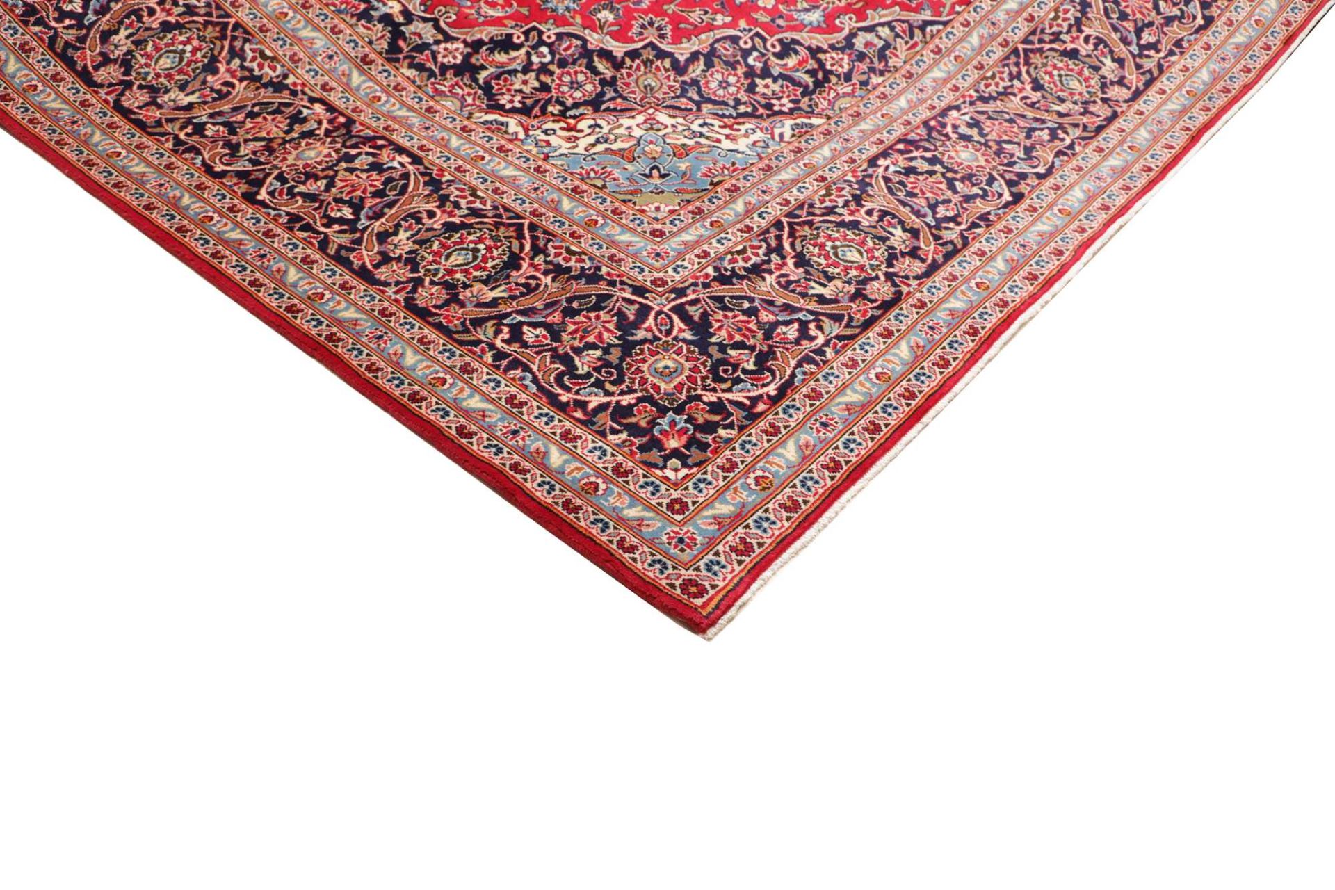 Handgeknüpfter Kashan Perserteppich 301 × 409 cm