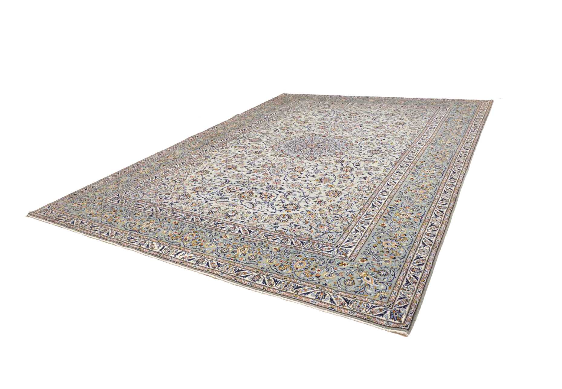 Kashan Perserteppich 301 × 409 cm aus Wolle, handgeknüpft
