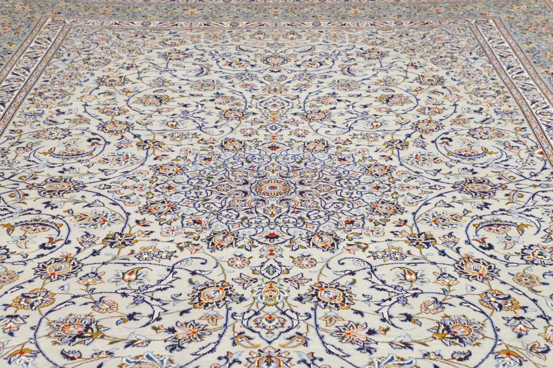Kashan Perserteppich 301 × 409 cm aus Wolle, handgeknüpft