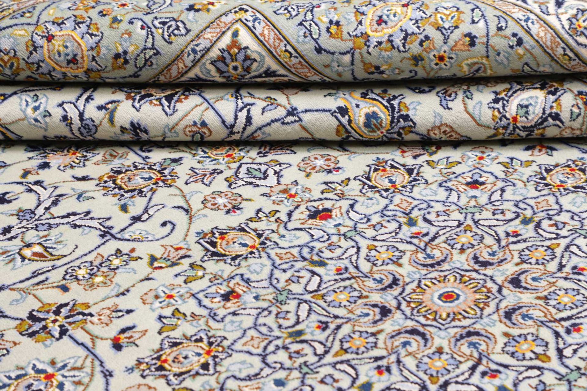 Kashan Perserteppich 301 × 409 cm aus Wolle, handgeknüpft