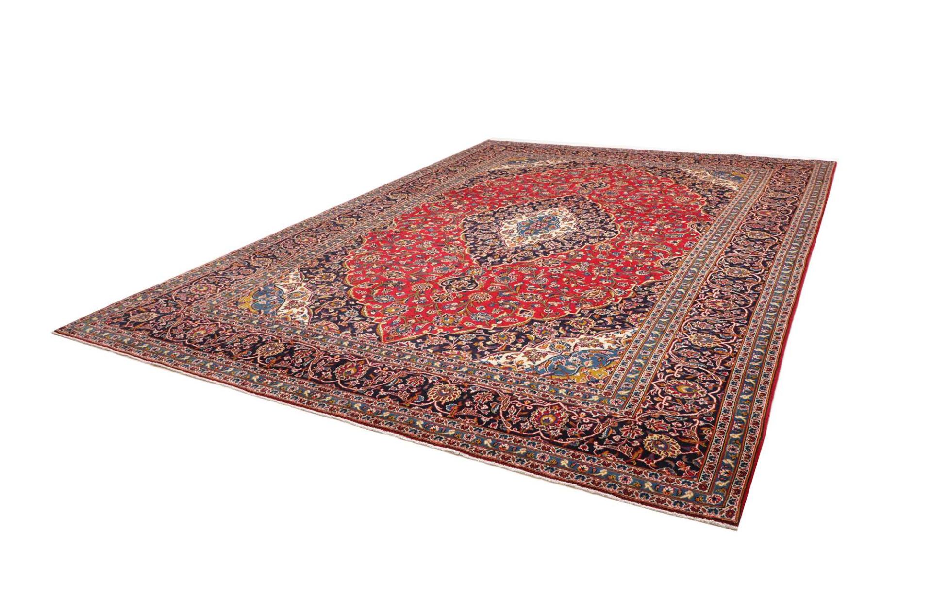 Kashan Perserteppich aus Iran, 304 × 404 cm