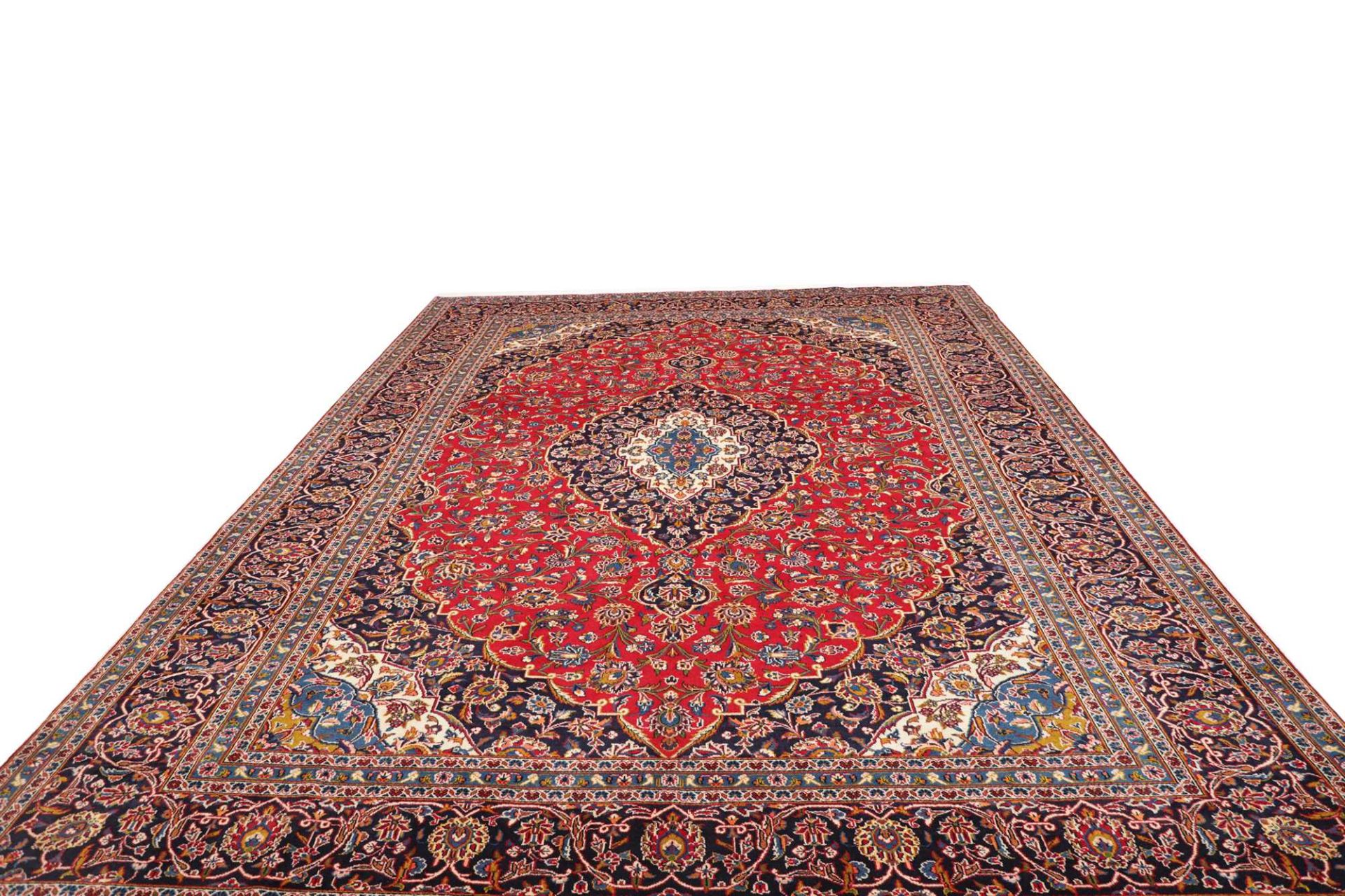 Kashan Perserteppich aus Iran, 304 × 404 cm