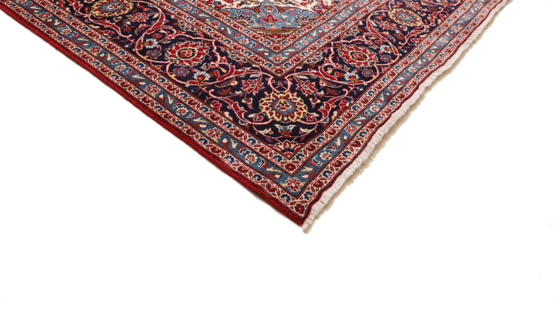Kashan Perserteppich 300 × 409 cm aus Wolle, handgeknüpft