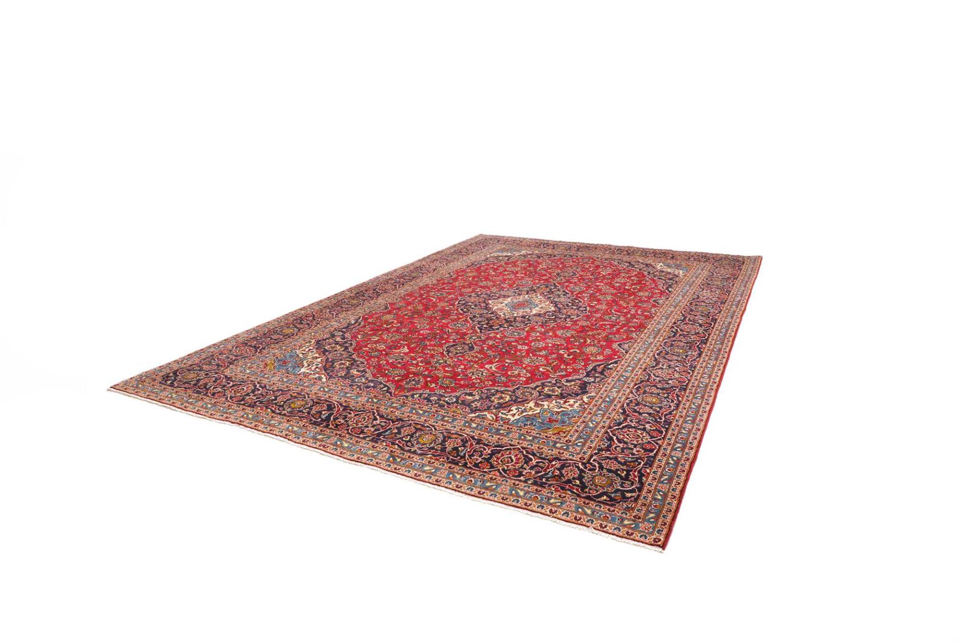 Handgeknüpfter Kashan Perserteppich 301 × 406 cm
