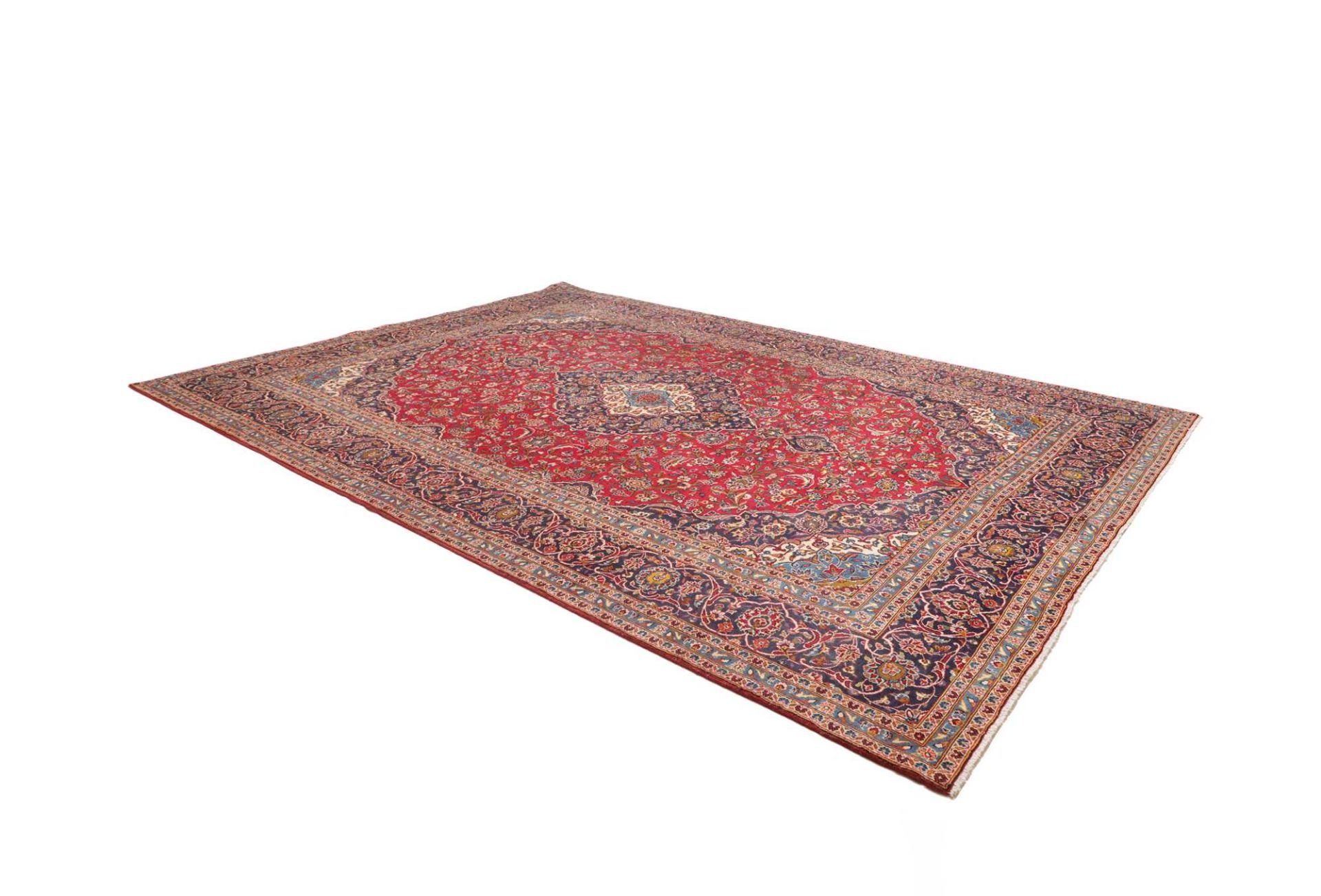 Handgeknüpfter Kashan Perserteppich 301 × 406 cm